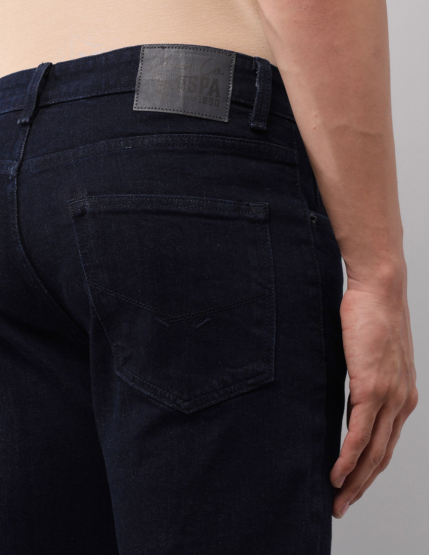 Cole Comfort Cropped Fit Blue Jeans Blue - U.S. Polo Assn. India | Large
