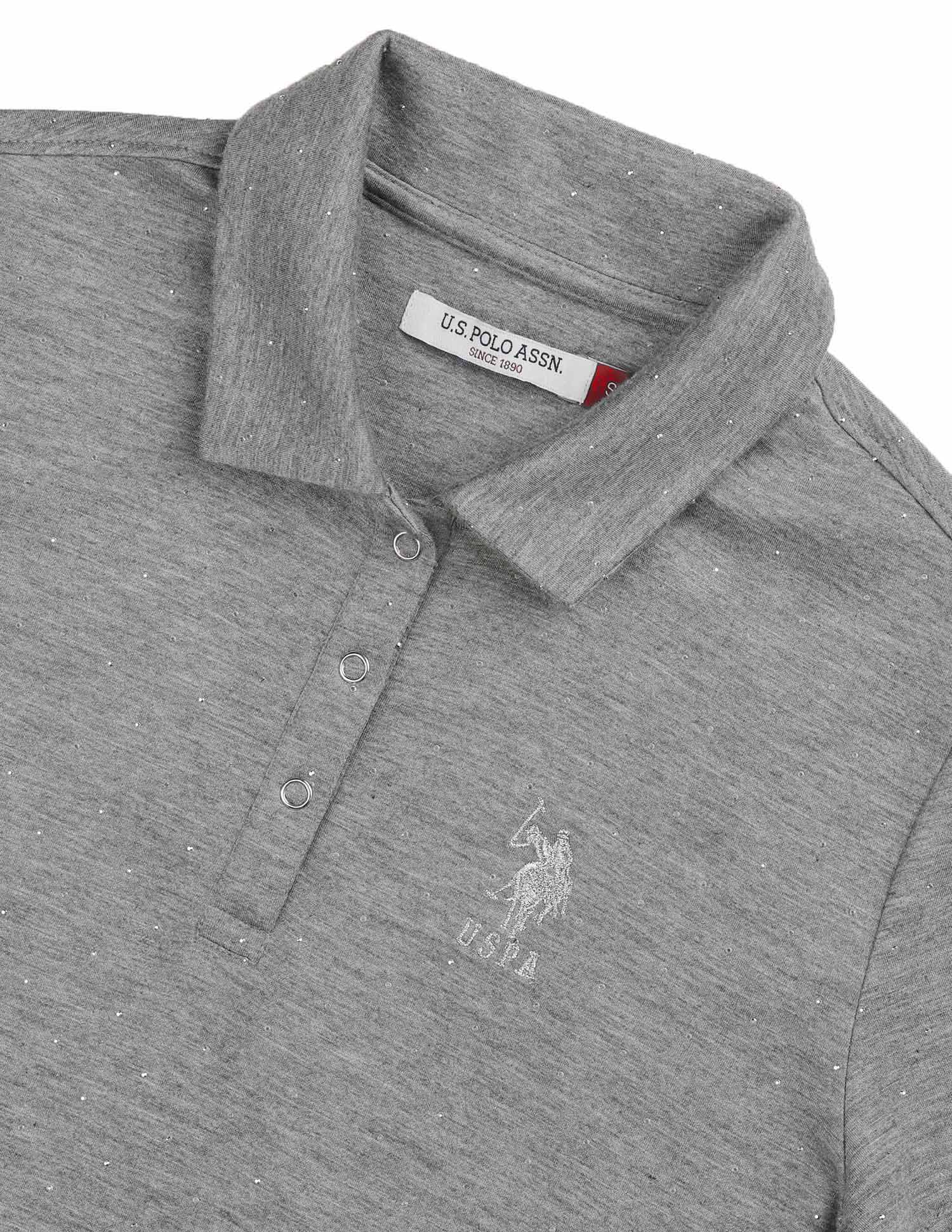Reglar Fit Embellished Top Grey - U.S. POLO ASSN. | Large