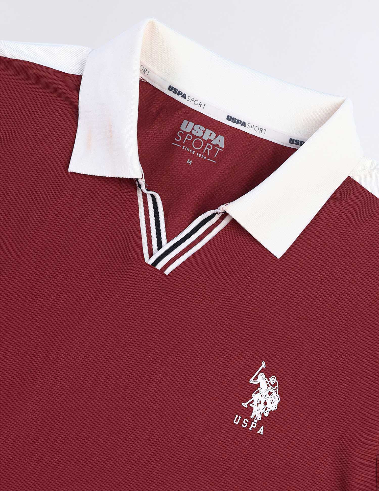 Solid Slim Fit Polo Shirt Maroon - U.S. POLO ASSN. | Large