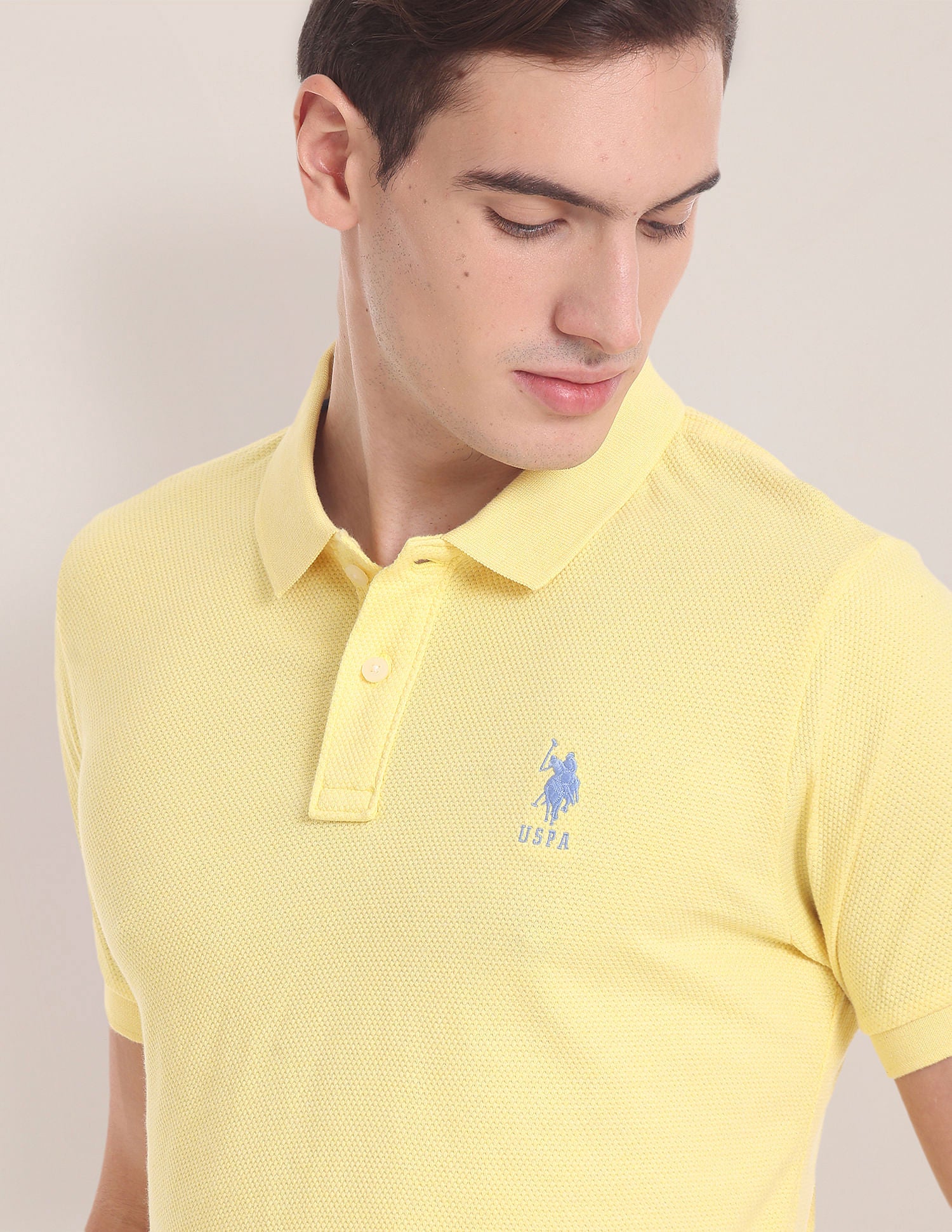 Slim Fit Heathered Polo Shirt – U.S. Polo Assn. India