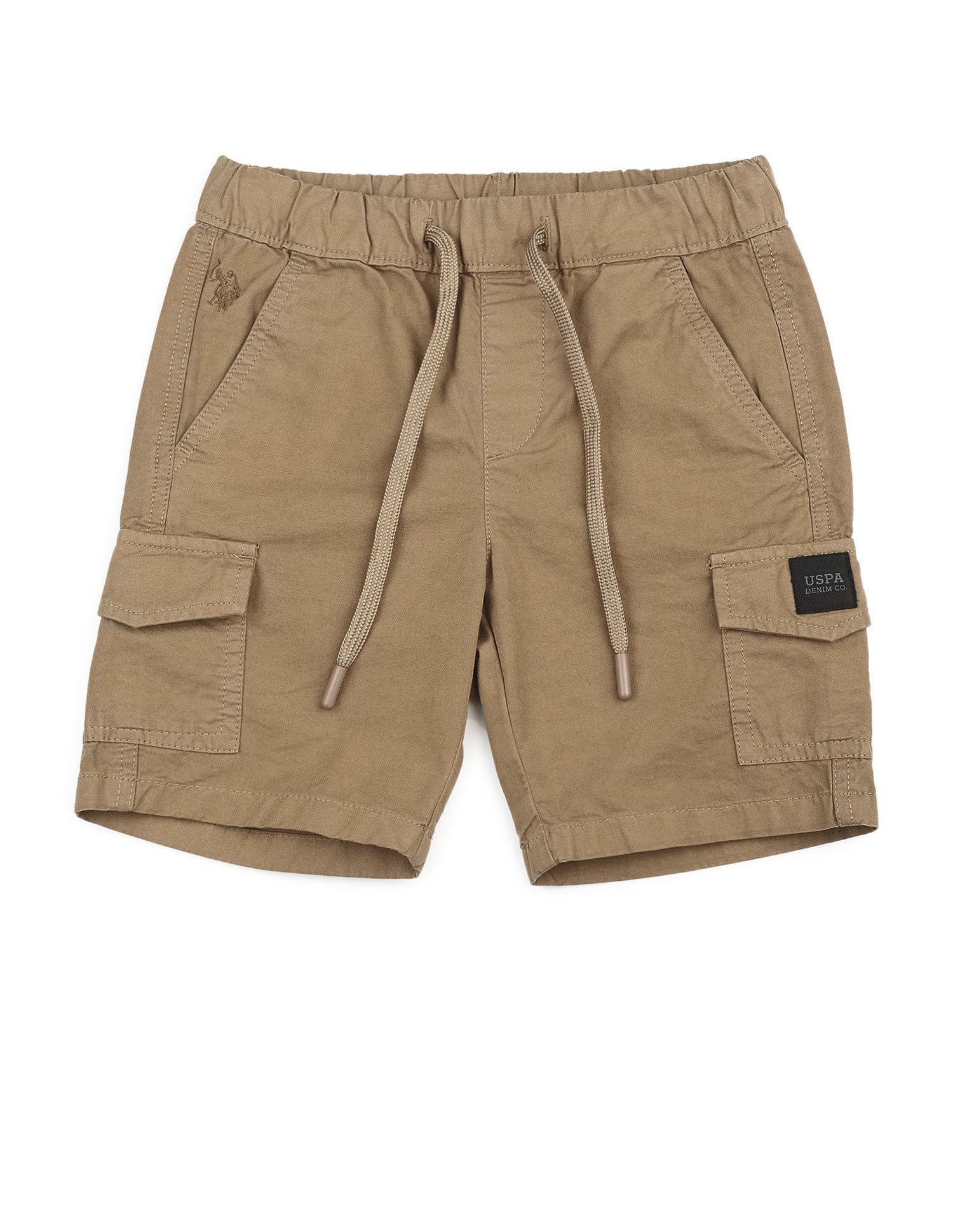 Boys Twill Cargo Shorts Khaki - U.S. POLO ASSN. | Large