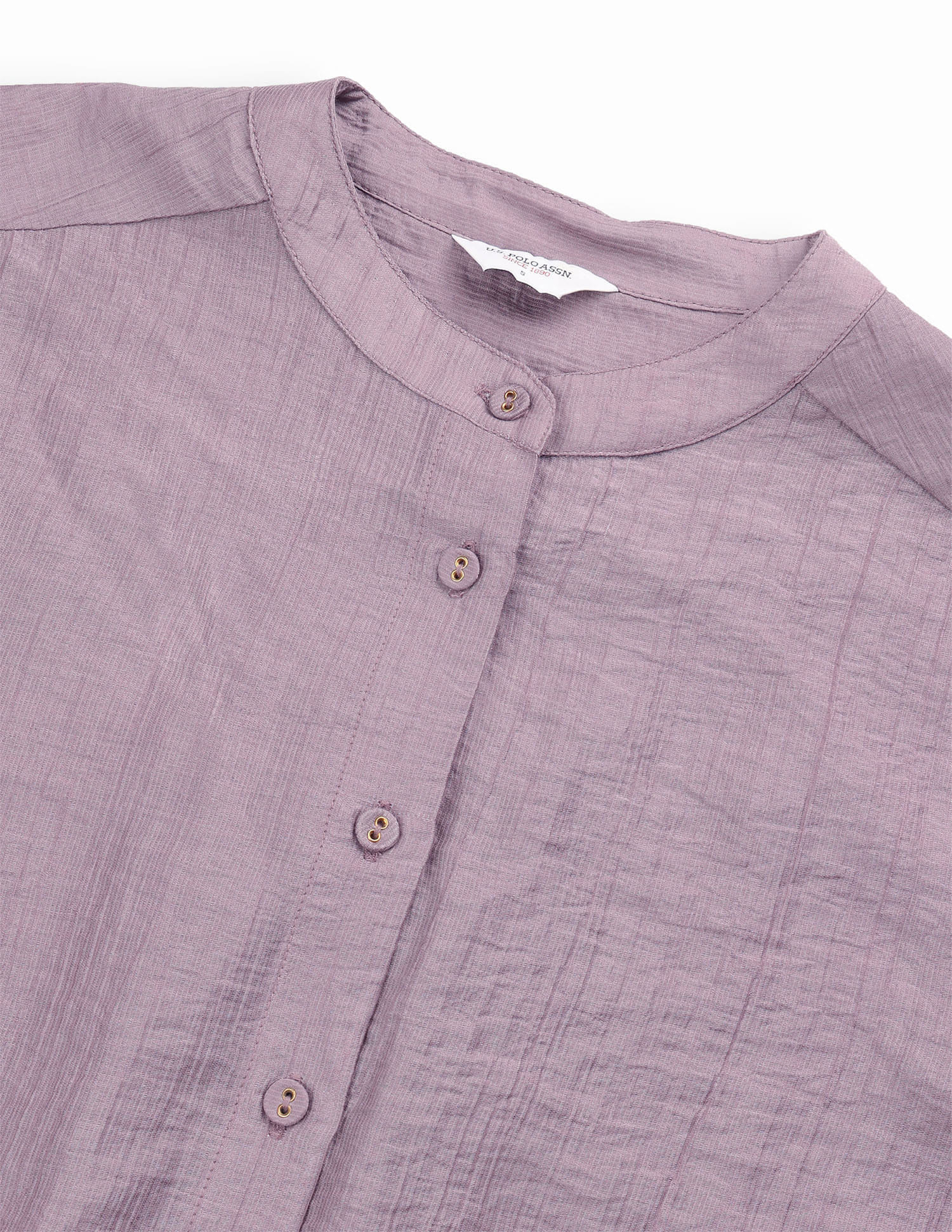 Solid Relaxed Fit Blouson Top Pink - U.S. Polo Assn. India | Large