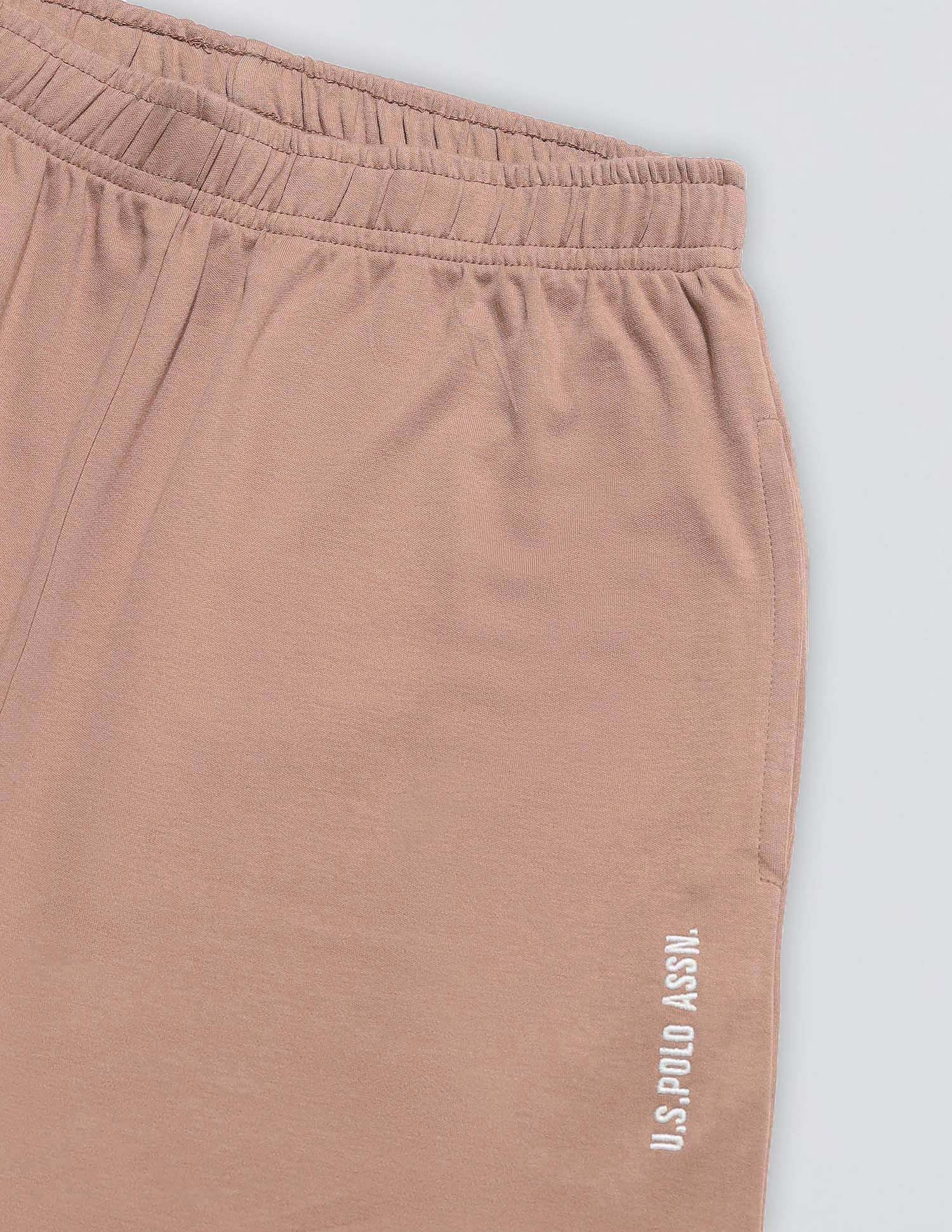 Straight Fit Lounge Trousers Light Brown - U.S. POLO ASSN. | Large