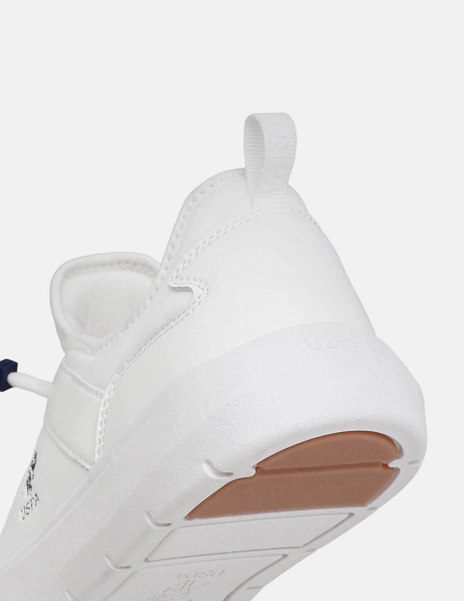 Round Toe Lace Ups Barclay Sneakers White - U.S. Polo Assn. India | Large