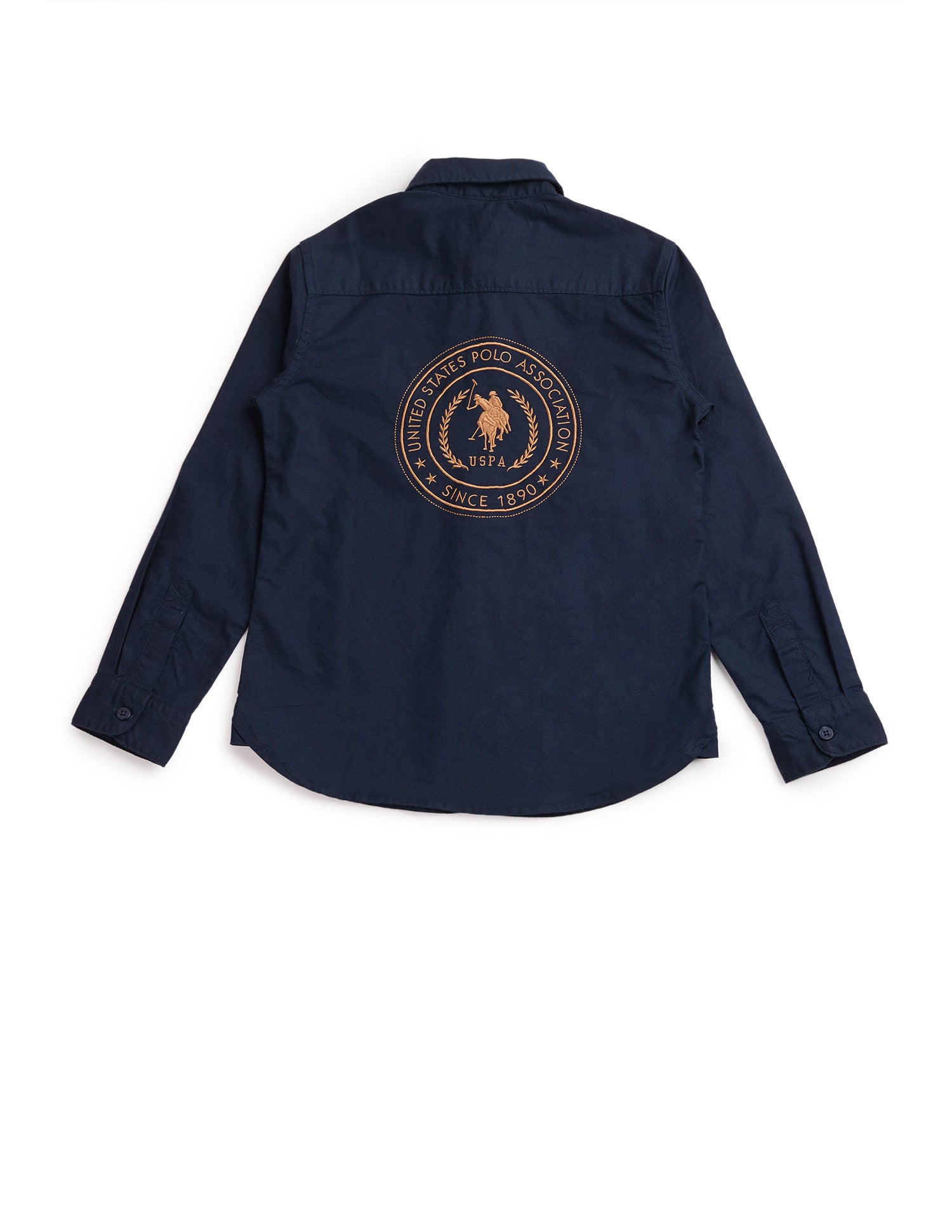 Boys Brand Embroidered Oxford Shirt Navy - U.S. POLO ASSN. | Large