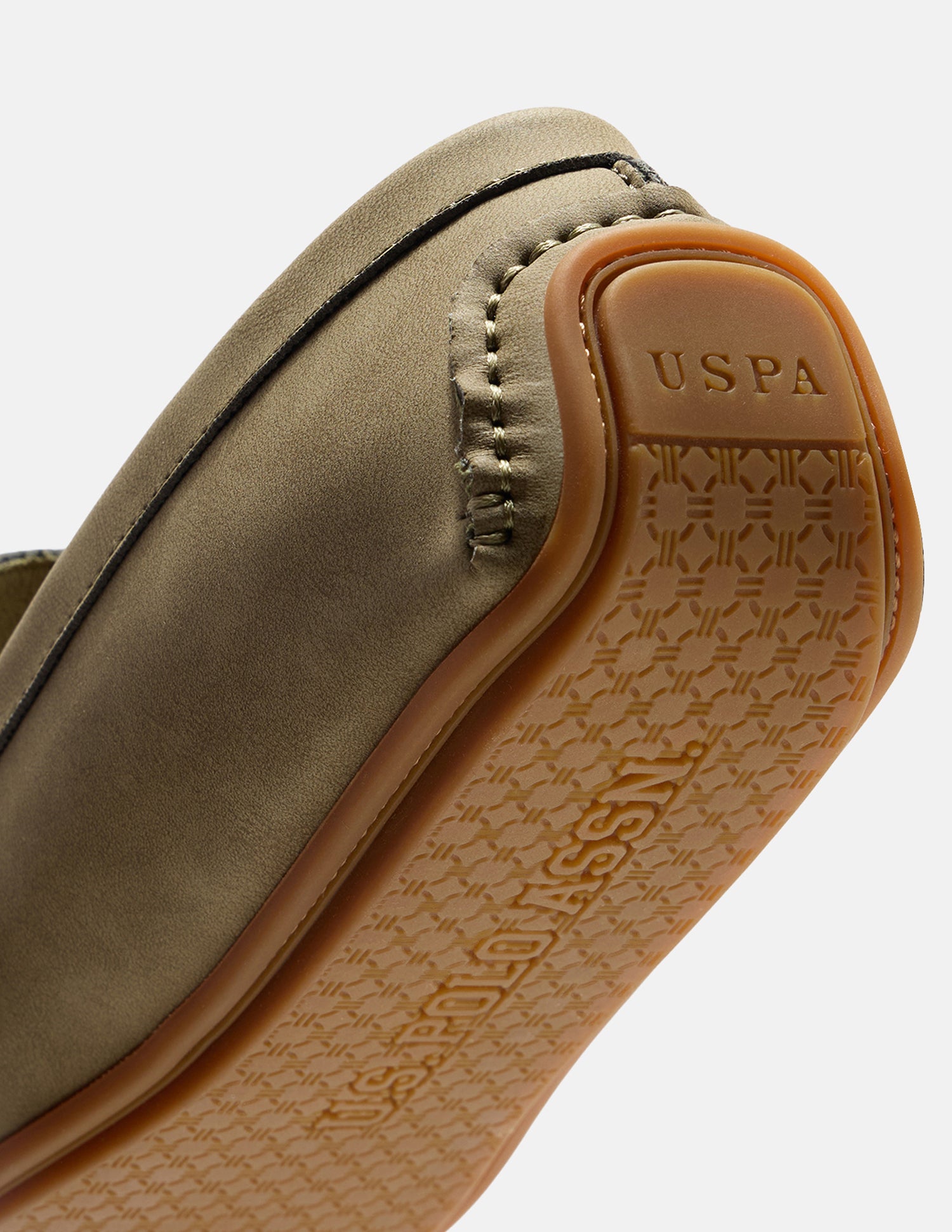 Round Toe Elric Loafers Olive - U.S. Polo Assn. India | Large
