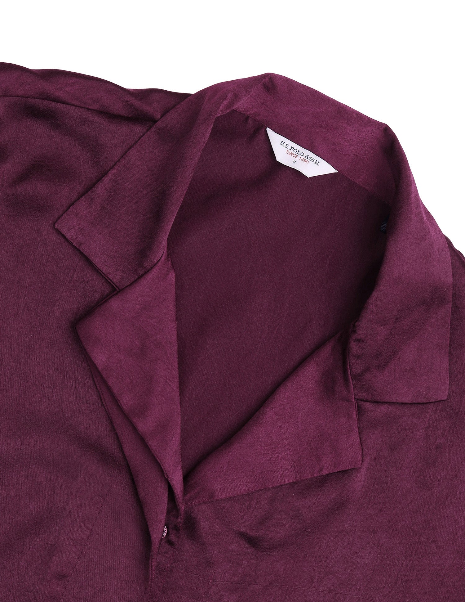 Solid Relaxed Fit Shirt Wine - U.S. Polo Assn. India | Large