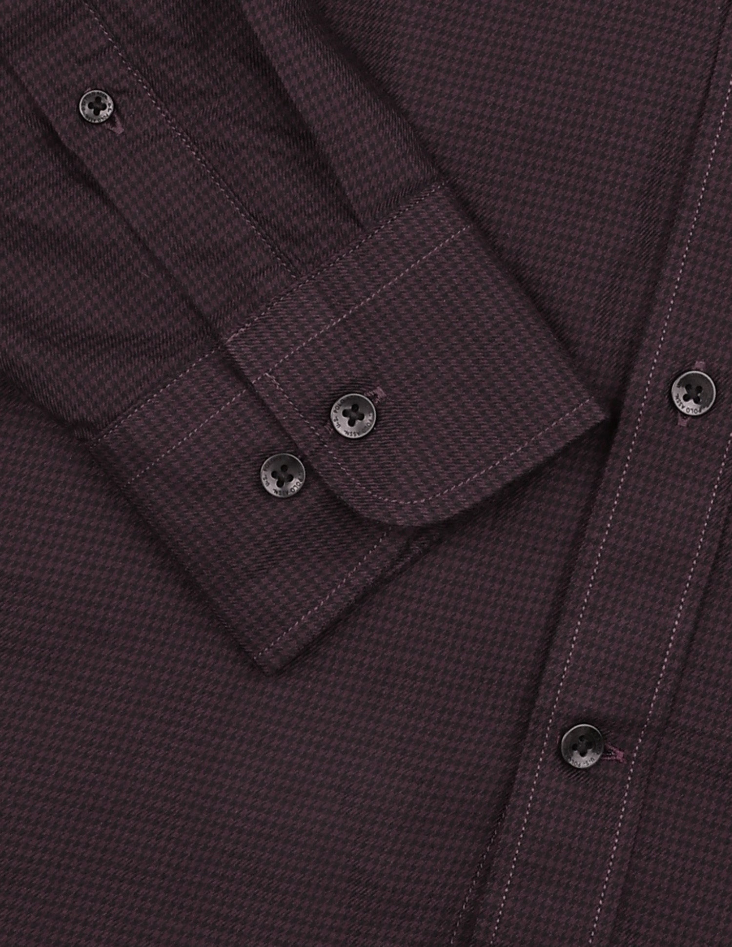 Twill Tailored Fit Button-Down Collar Shirt Wine - U.S. Polo Assn. India | Large