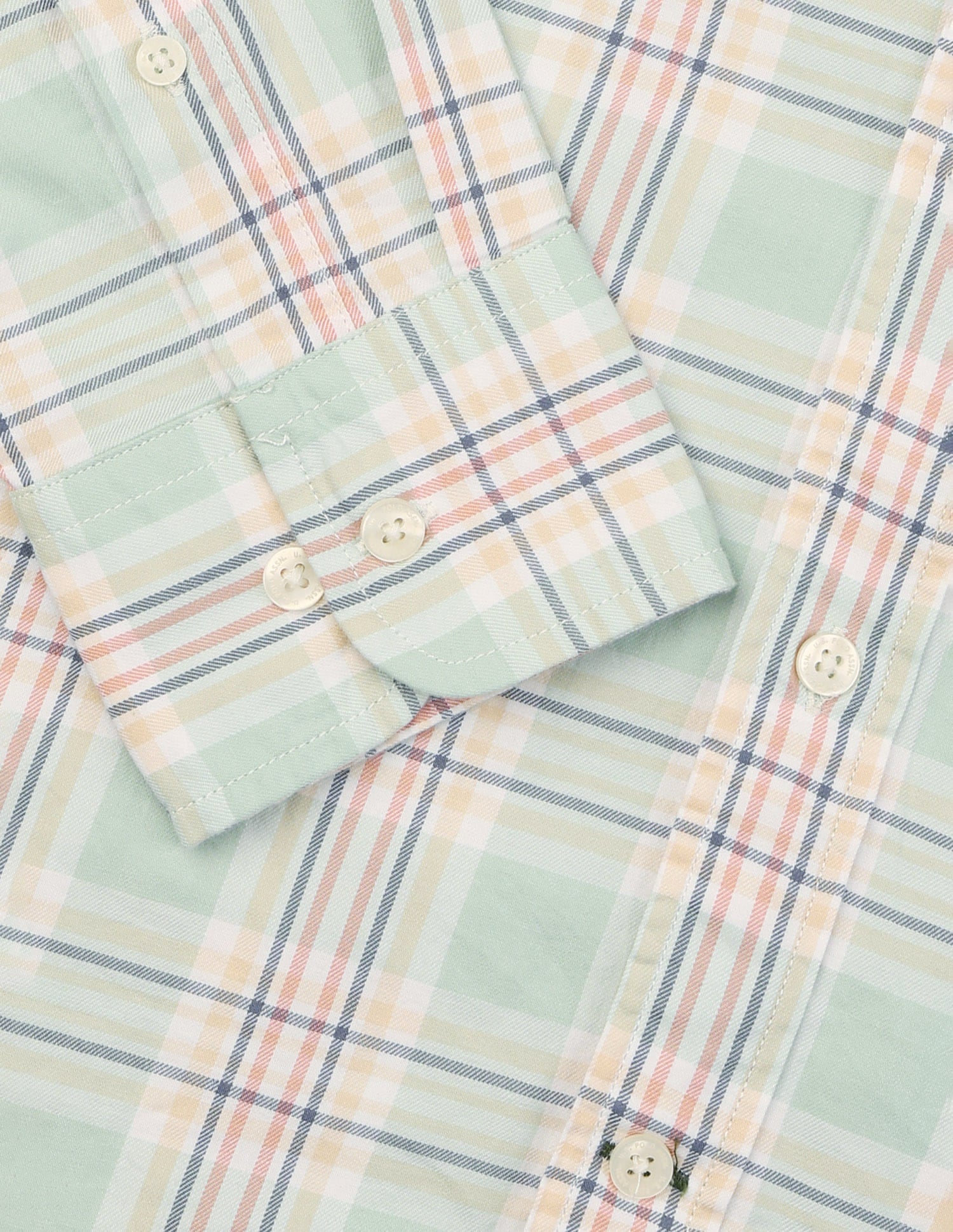 Twill Grid Tattersall Checked Shirt Green - U.S. Polo Assn. India | Large