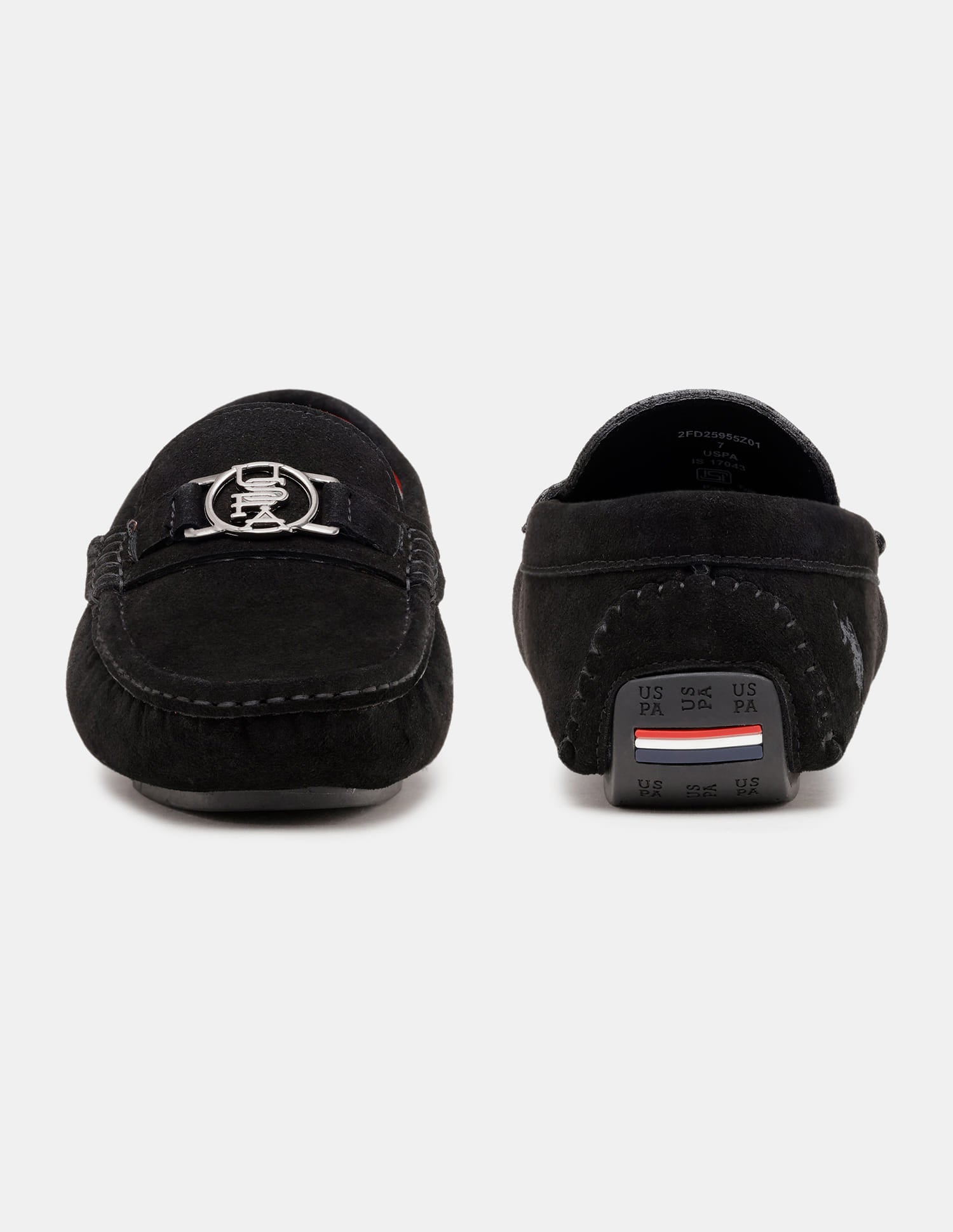 Men Torin Slip-Ons Suede Loafers Black - U.S. Polo Assn. India | Large