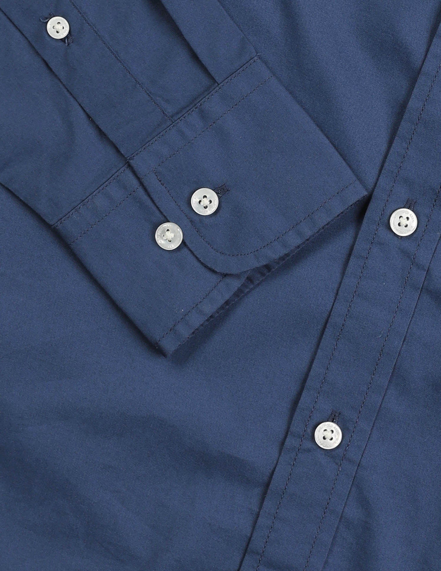 Tailored Fit Solid Shirt Blue - U.S. Polo Assn. India | Large