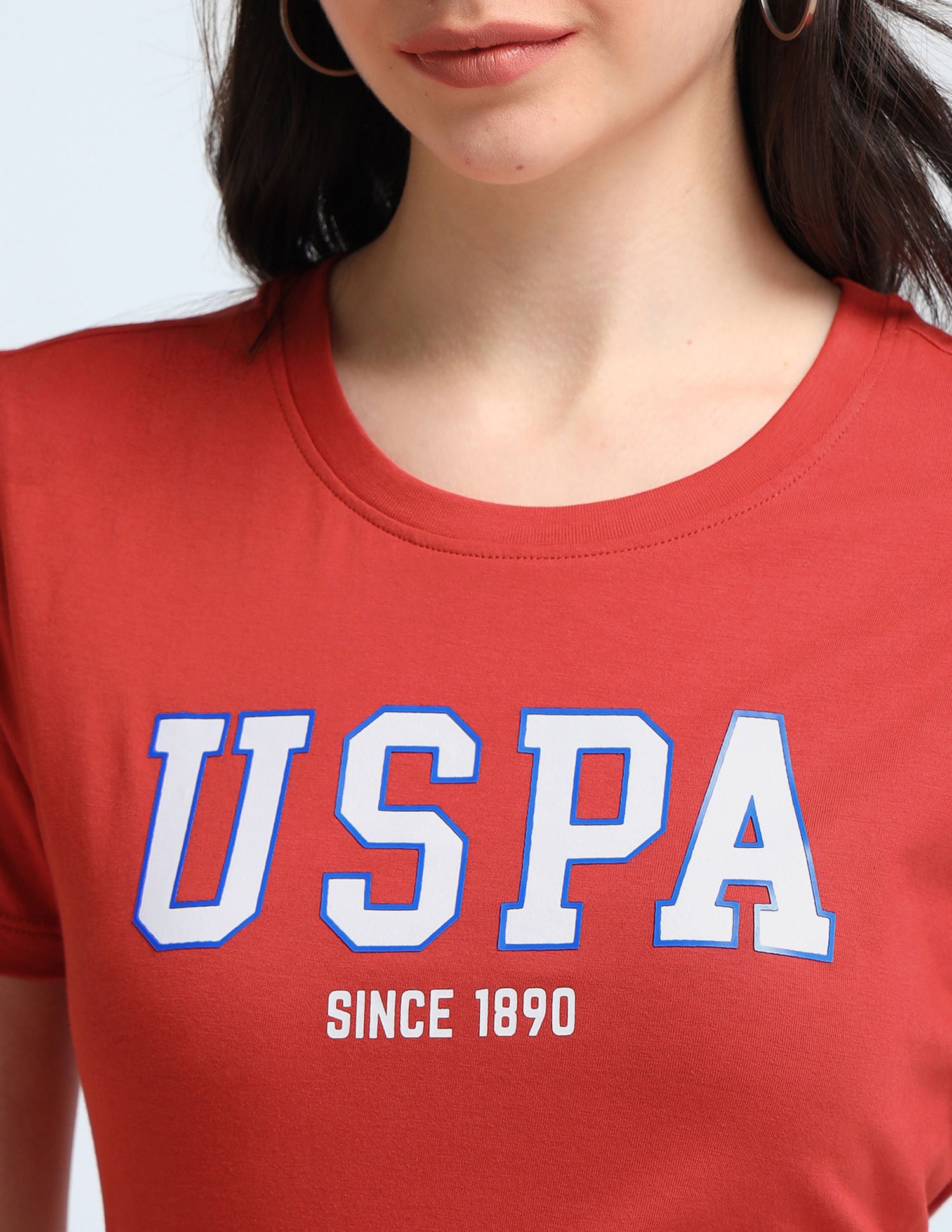 HD Print Cotton T-Shirt Red - U.S. POLO ASSN. | Large