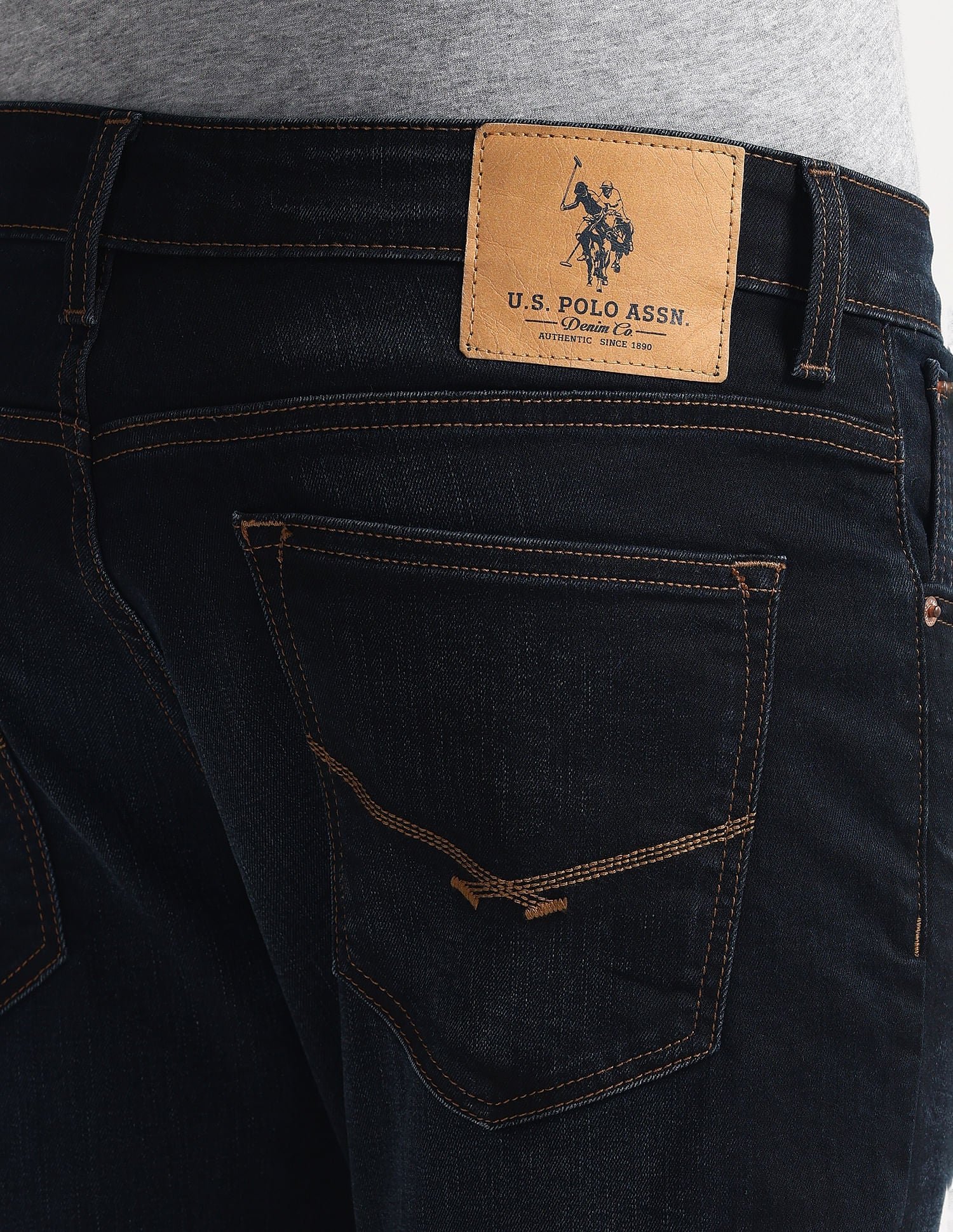 Regallo Skinny Fit Blue Jeans Blue - U.S. Polo Assn. India | Large