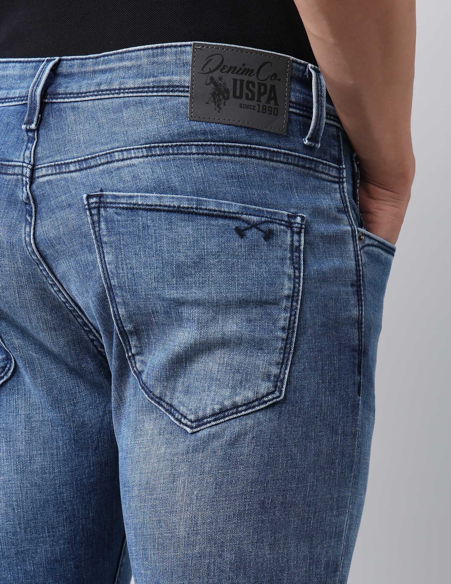 Henry Tapered Fit Blue Jeans Medium wash - U.S. POLO ASSN. | Large