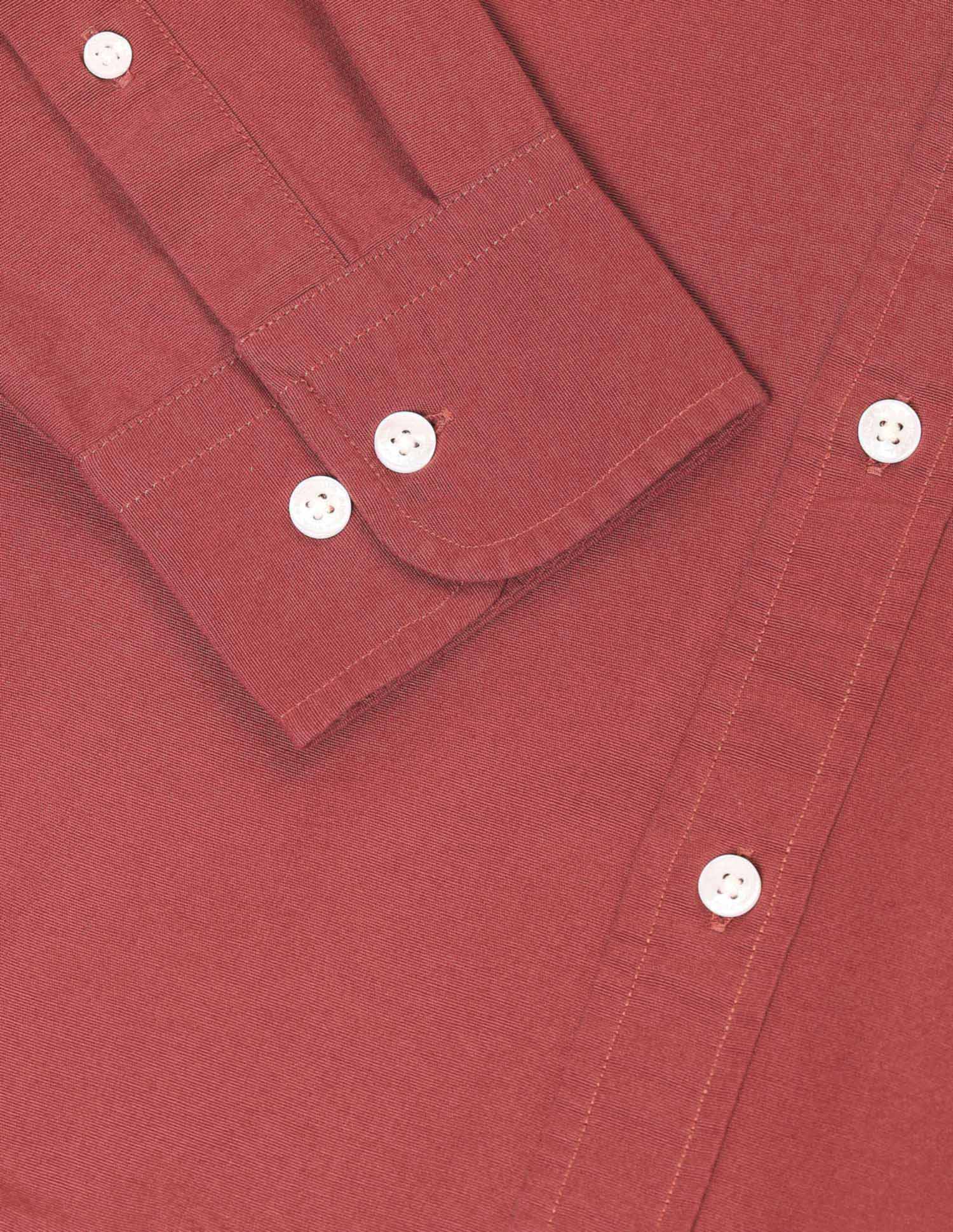 Tailored Fit Solid Shirt Rust - U.S. Polo Assn. India | Large