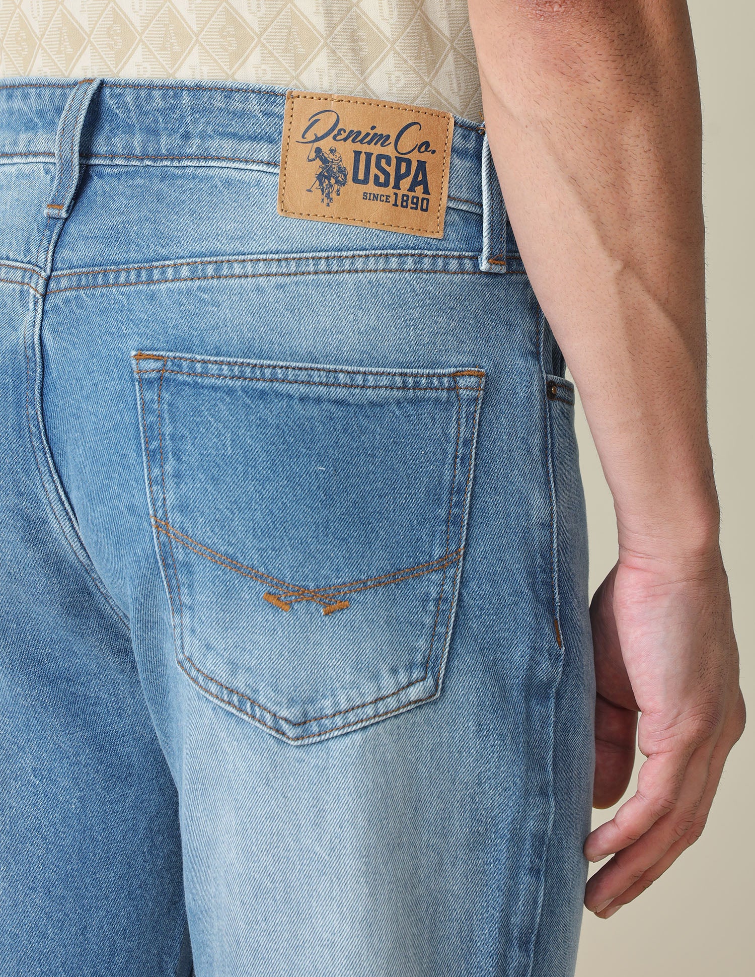 Harold Slim Straight Fit Blue Jeans Indigo - U.S. POLO ASSN. | Large