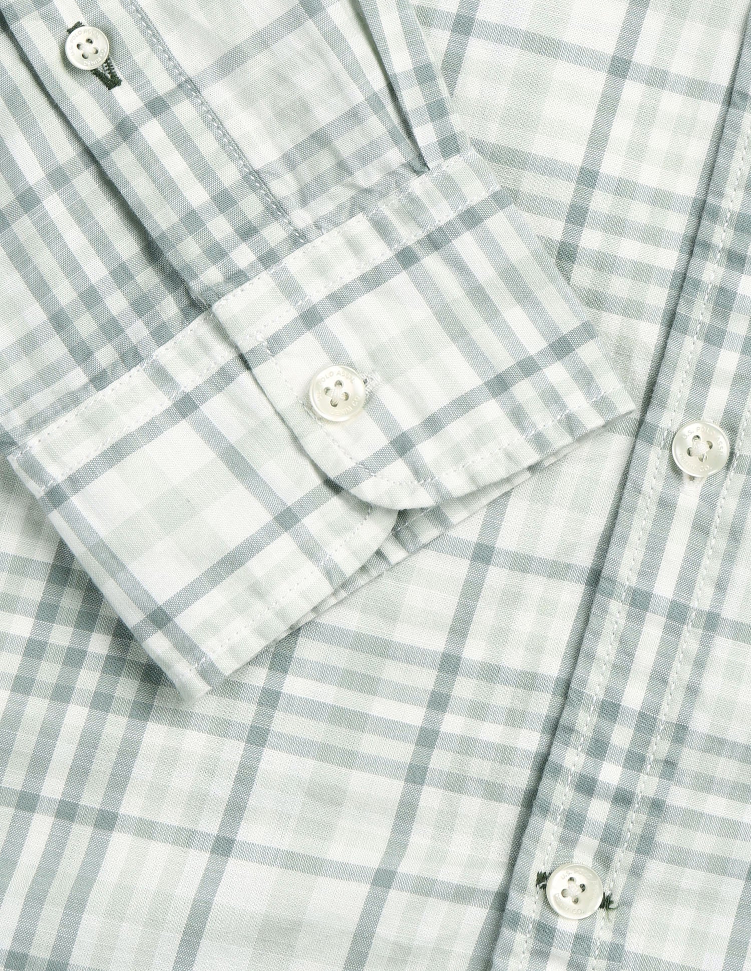 Tartan Checked Regular Fit Shirt Light Green - U.S. Polo Assn. India | Large
