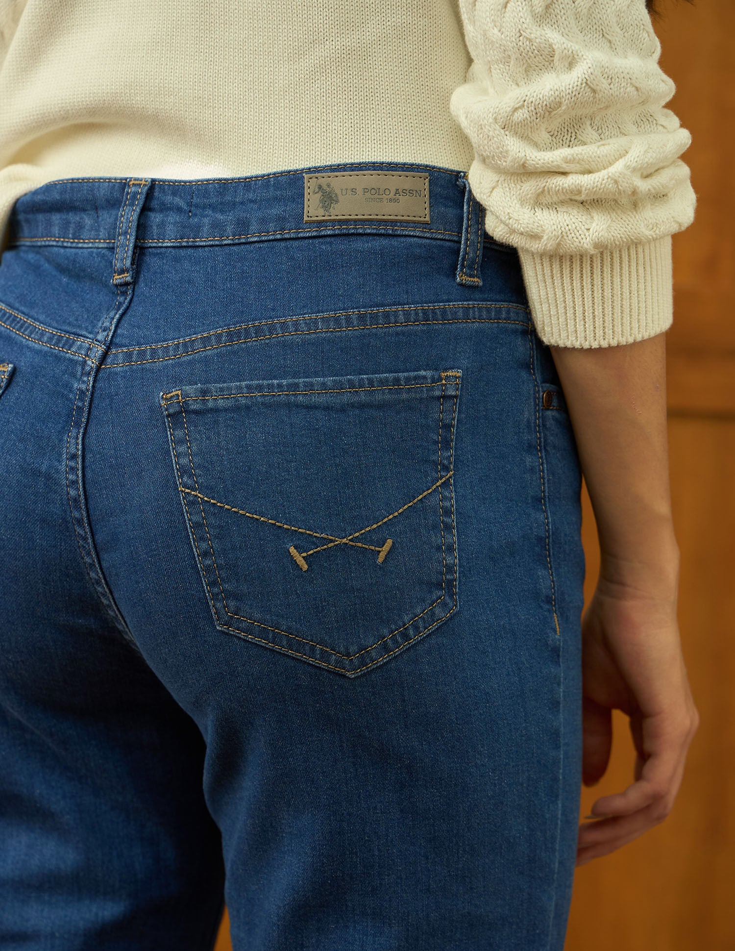 High Rise Extreme Flare Fit Jeans Light Blue - U.S. POLO ASSN. | Large