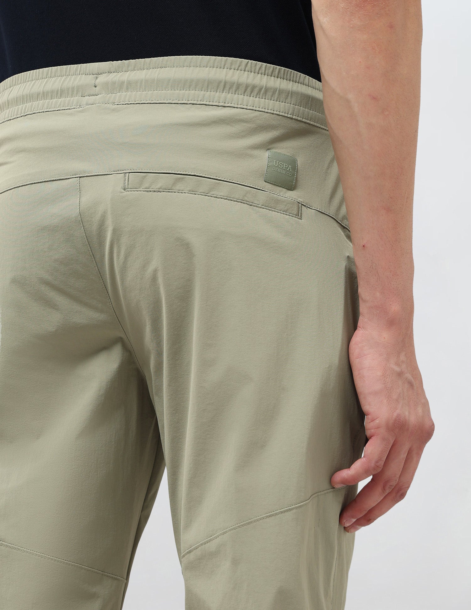 Mid Rise Relaxed Fit Joggers Light Green - U.S. Polo Assn. India | Large