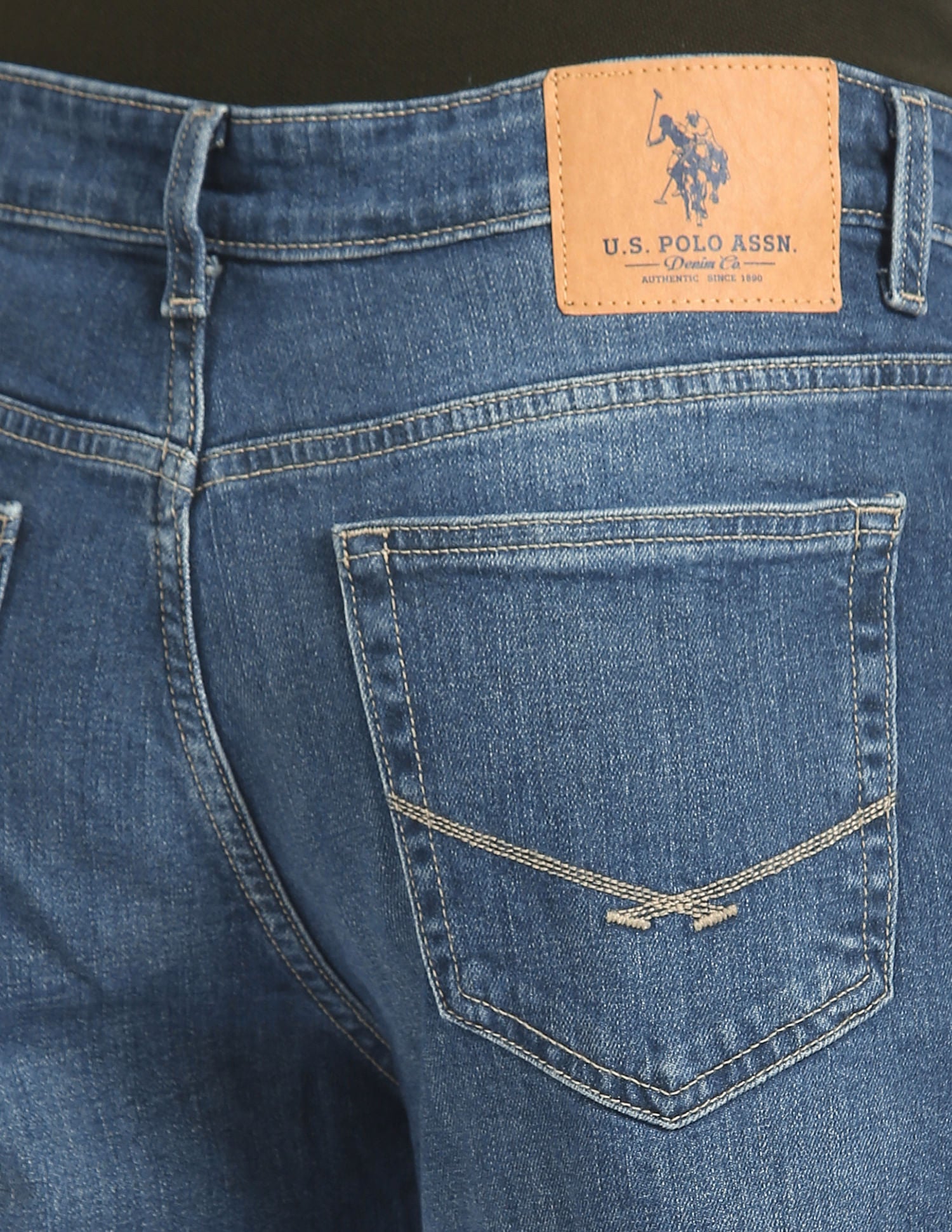 Connor Bootcut Fit Blue Jeans Blue - U.S. Polo Assn. India | Large