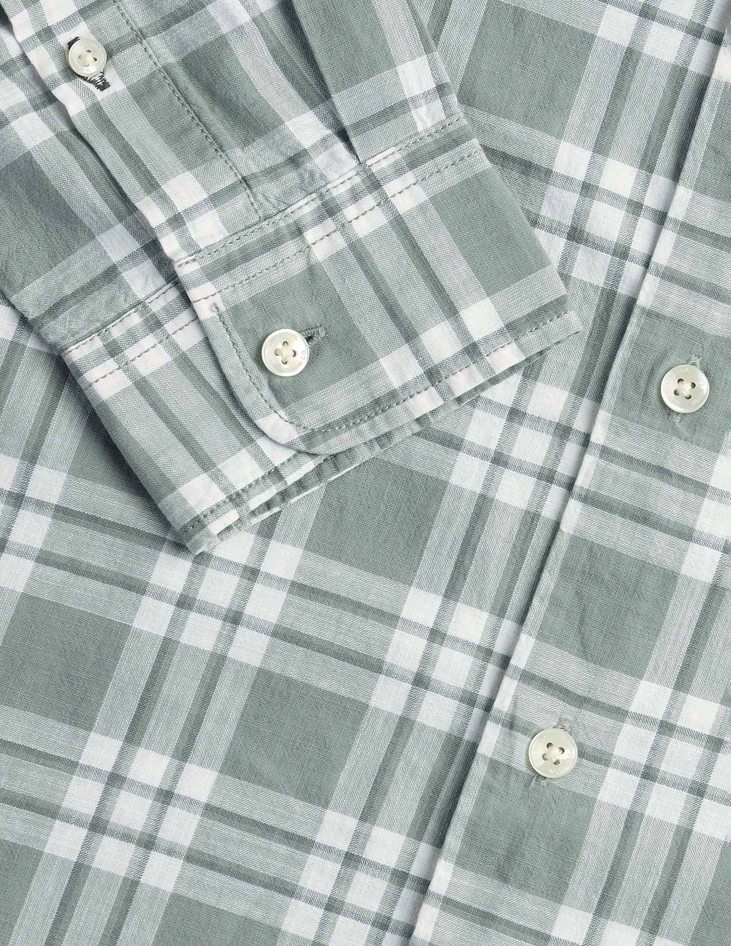 Regular Fit Tartan Checked Shirt Green - U.S. POLO ASSN. | Large