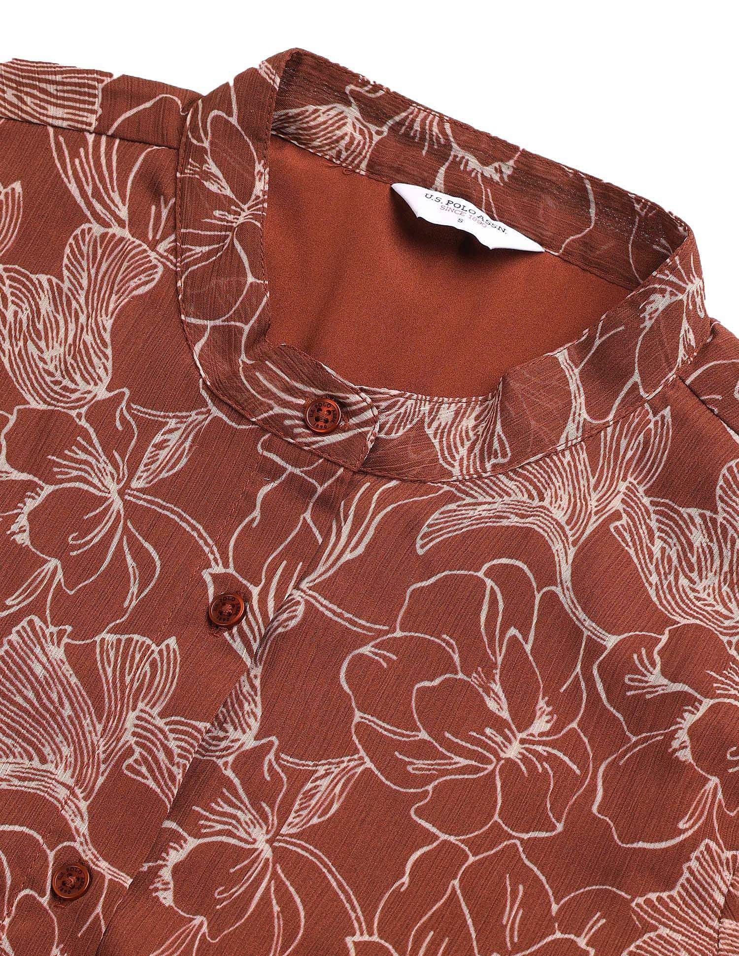 Floral Printed Midi Dress Multi-colour - U.S. POLO ASSN. | Large