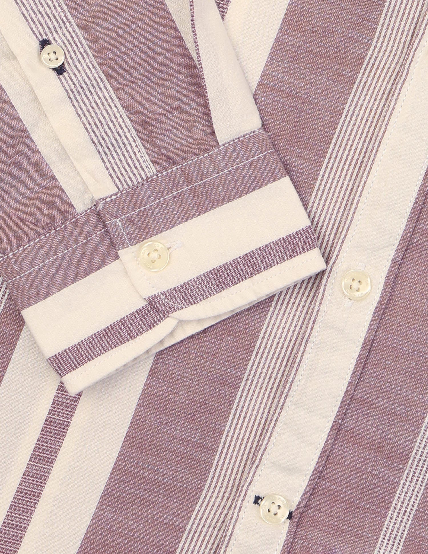 Vertical Striped Regular Fit Shirt Pink - U.S. Polo Assn. India | Large