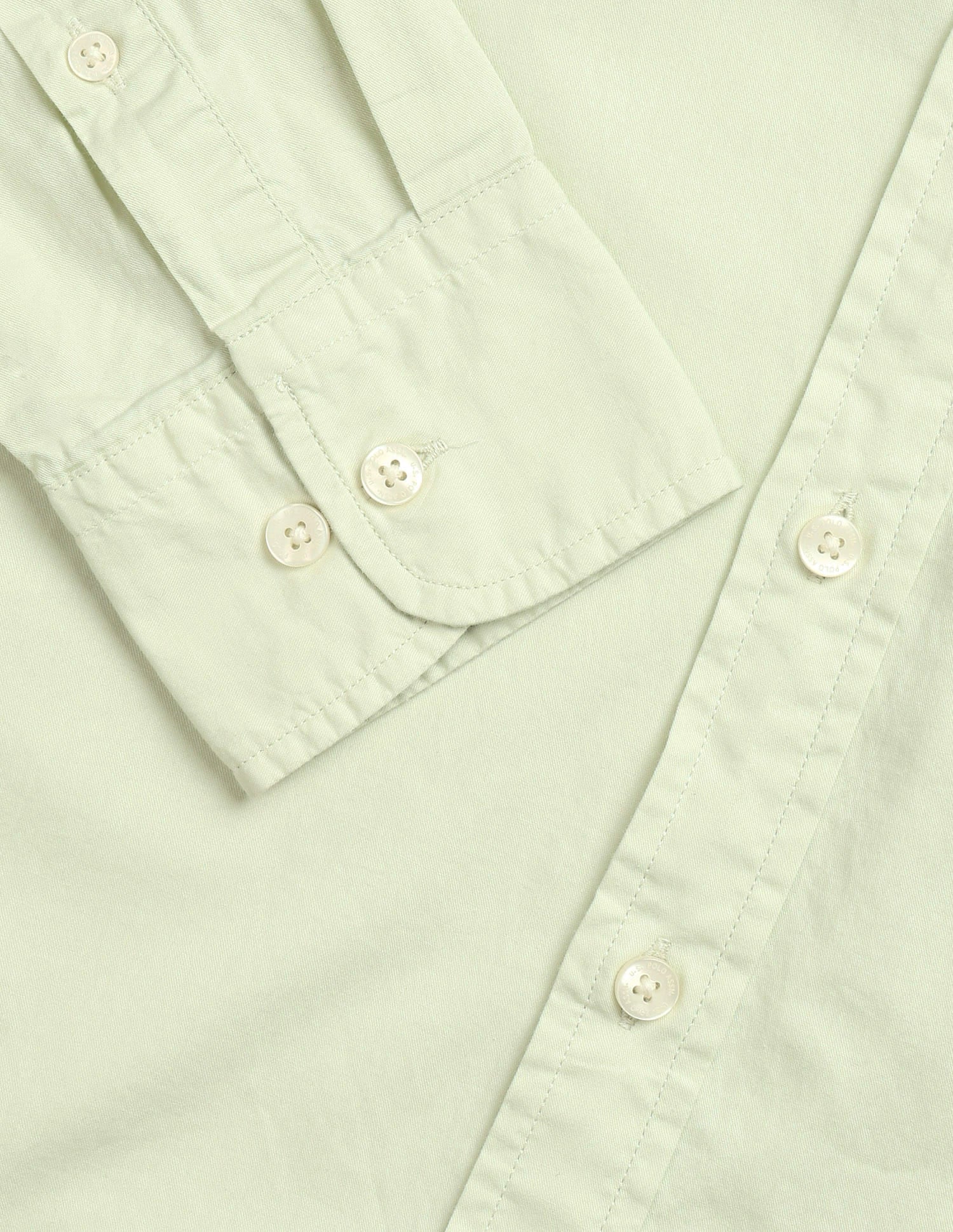 Solid Tailored Fit Shirt Green - U.S. Polo Assn. India | Large