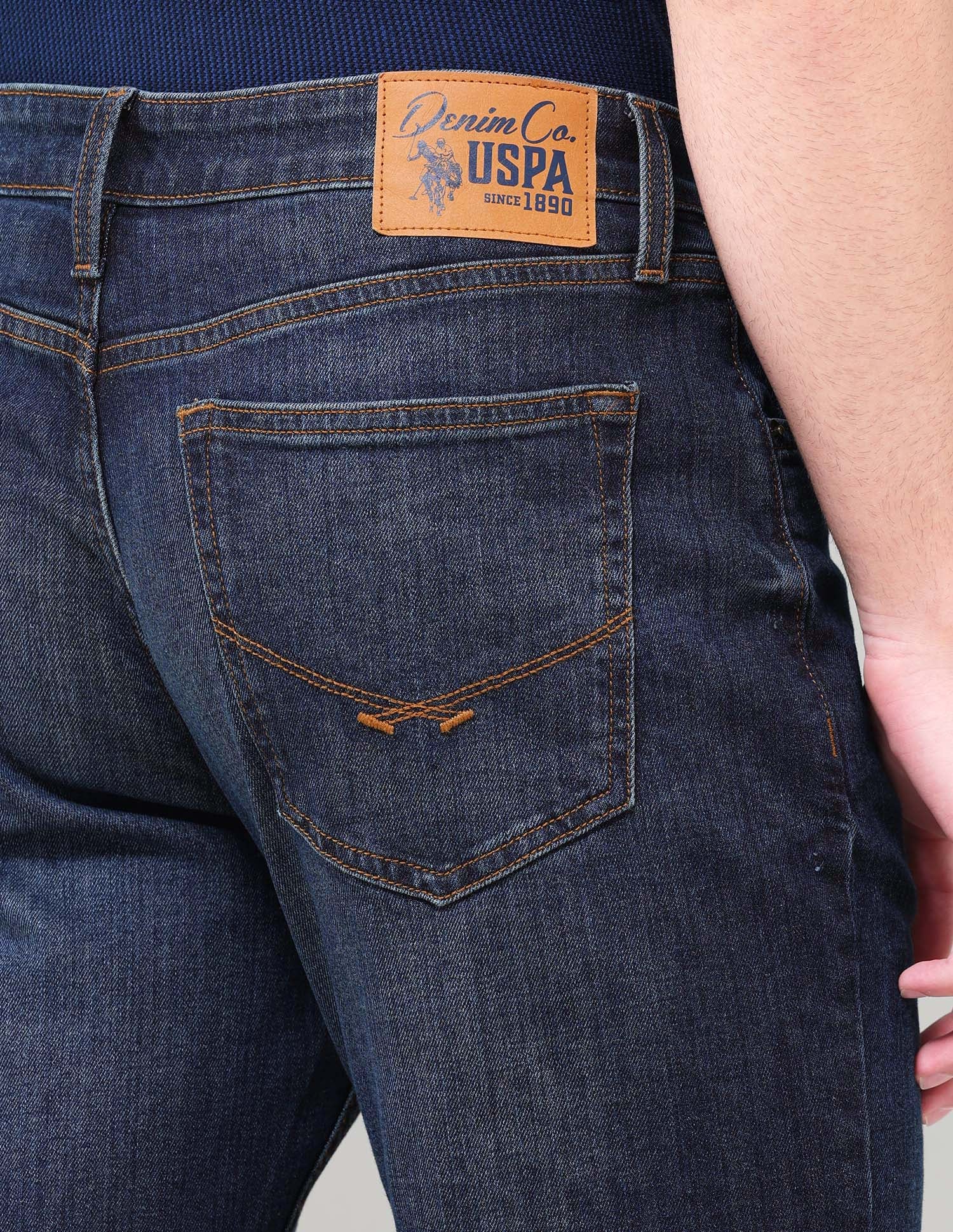 Connor Bootcut Fit Blue Jeans Mid Blue - U.S. Polo Assn. India | Large