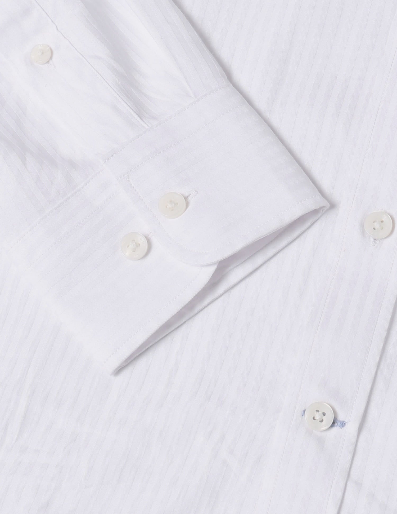 Tailored Fit Satin Button Down Shirt White - U.S. Polo Assn. India | Large