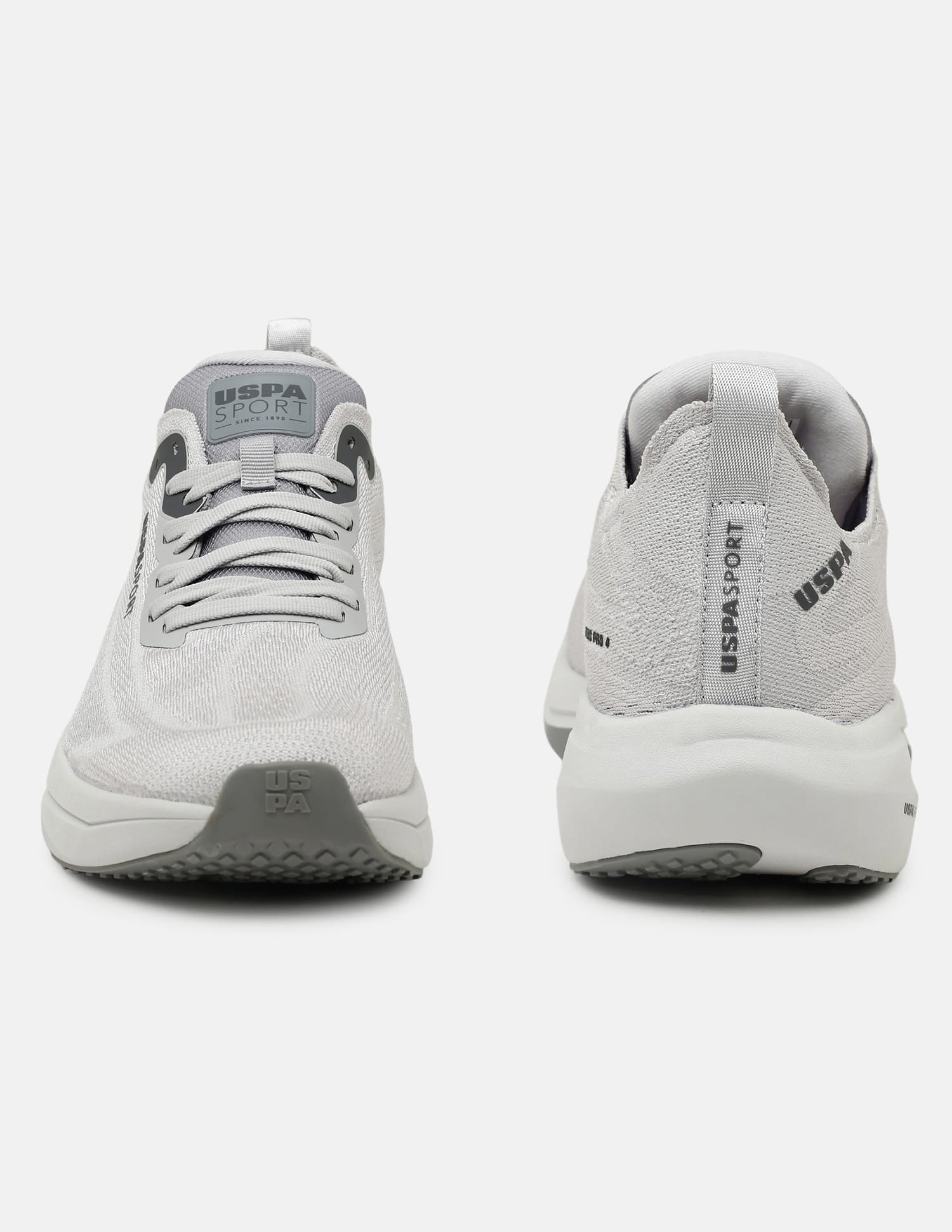 Round Toe Field Pro 4 Sneakers Grey - U.S. Polo Assn. India | Large