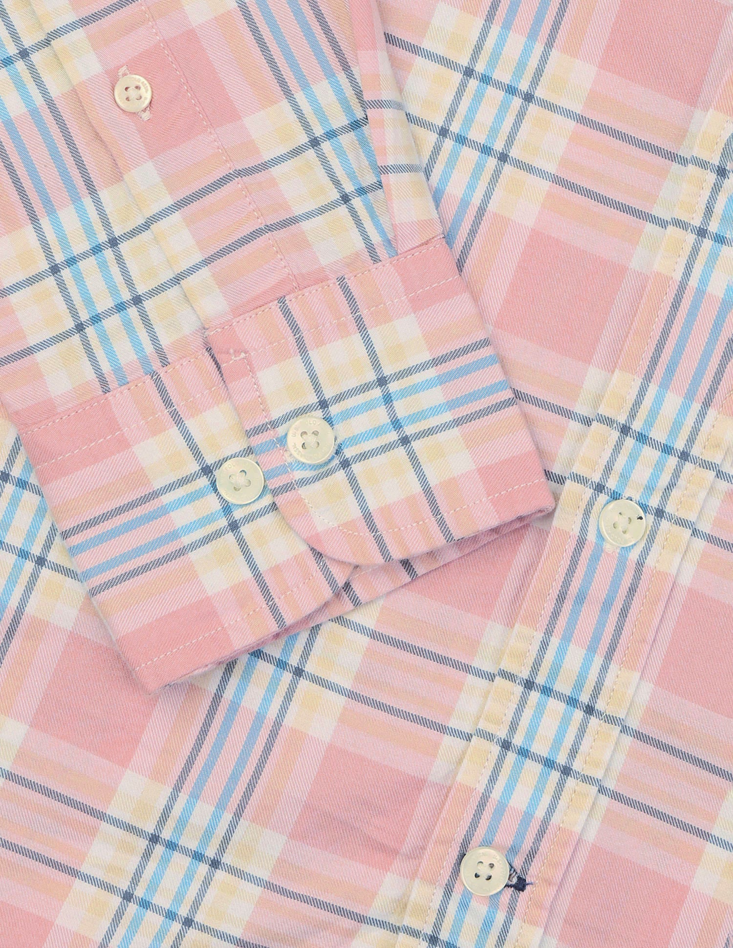 Twill Grid Tattersall Checked Shirt Orange - U.S. Polo Assn. India | Large