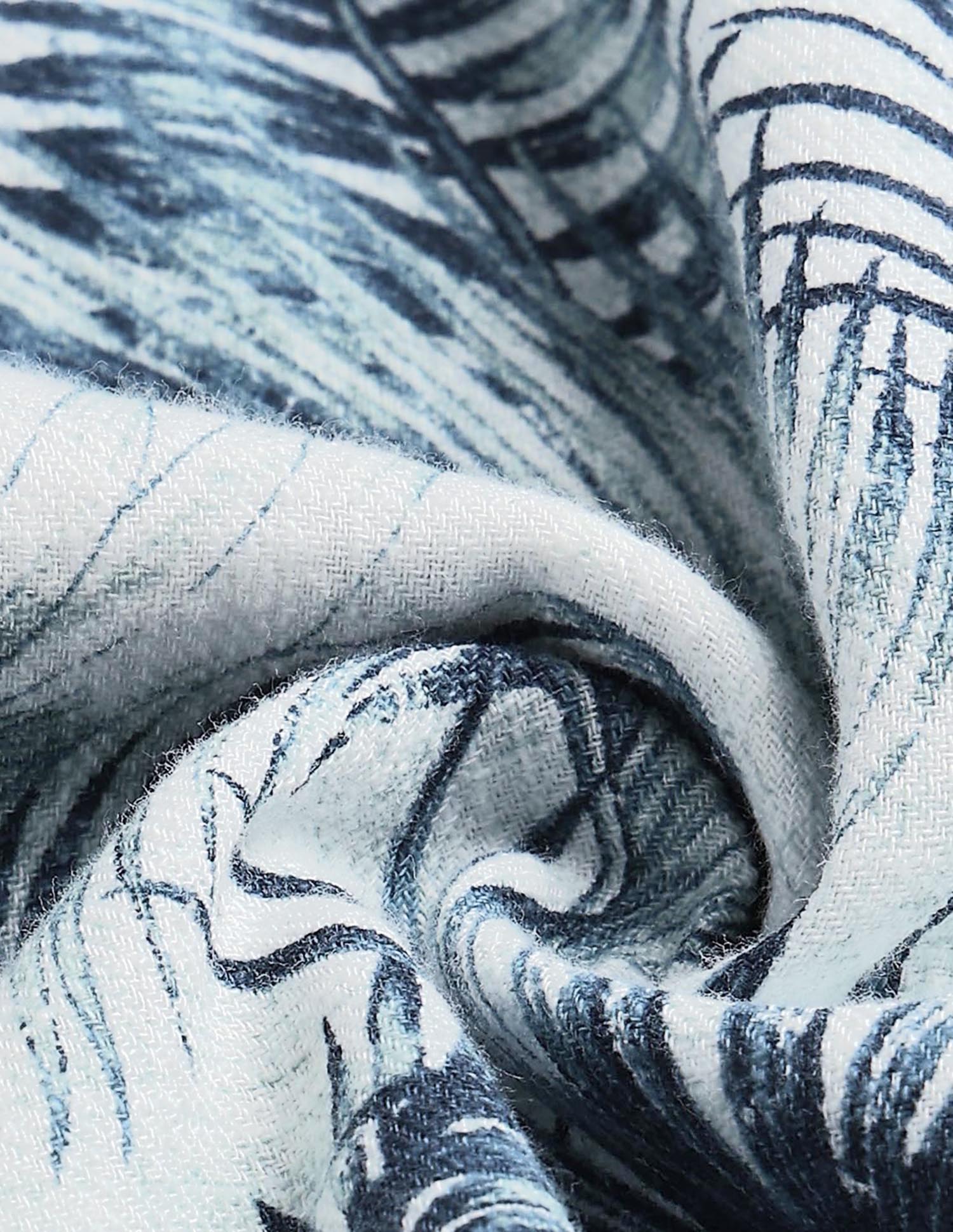 Motel On The Coast Tropical Printed Shirt Teal - U.S. Polo Assn. India | Large