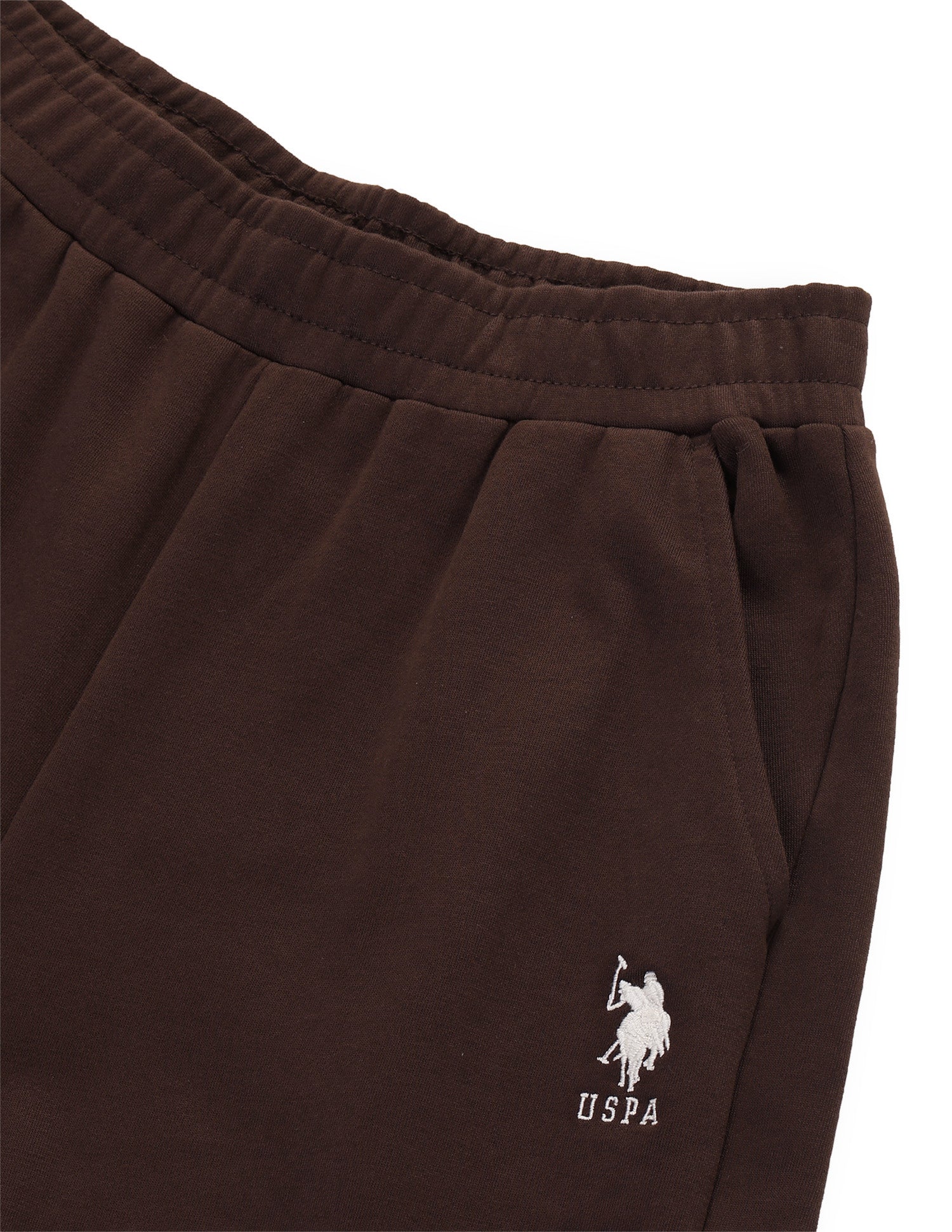 Wide Leg Fit High Rise Sweatpants Dark Brown - U.S. Polo Assn. India | Large