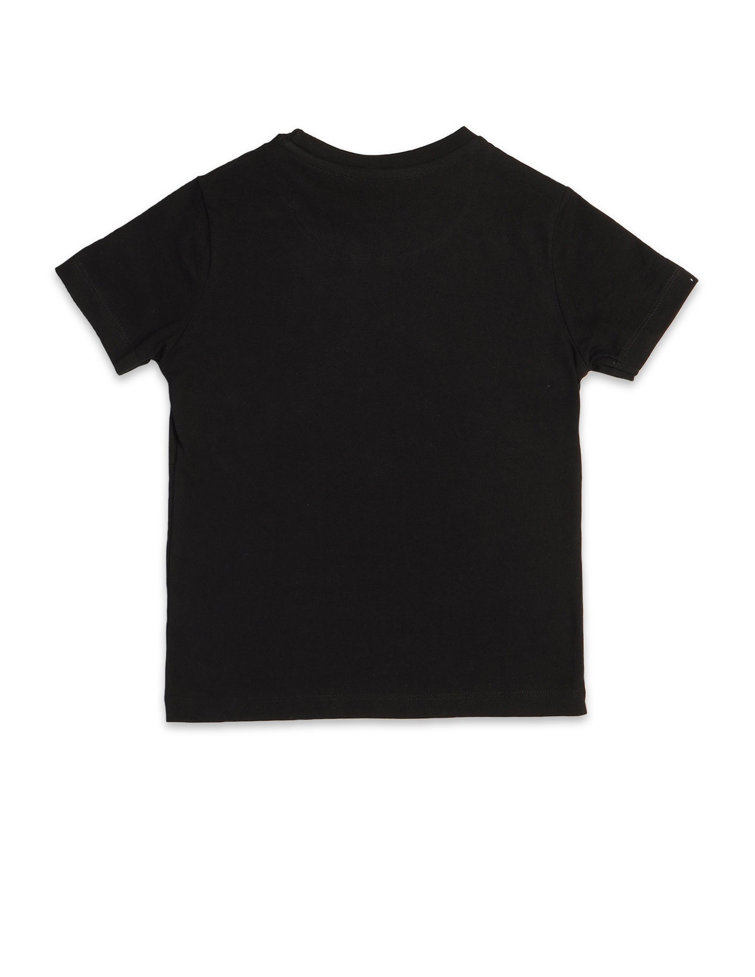 Boys Solid Regular Fit T-Shirt Black - U.S. POLO ASSN. | Large