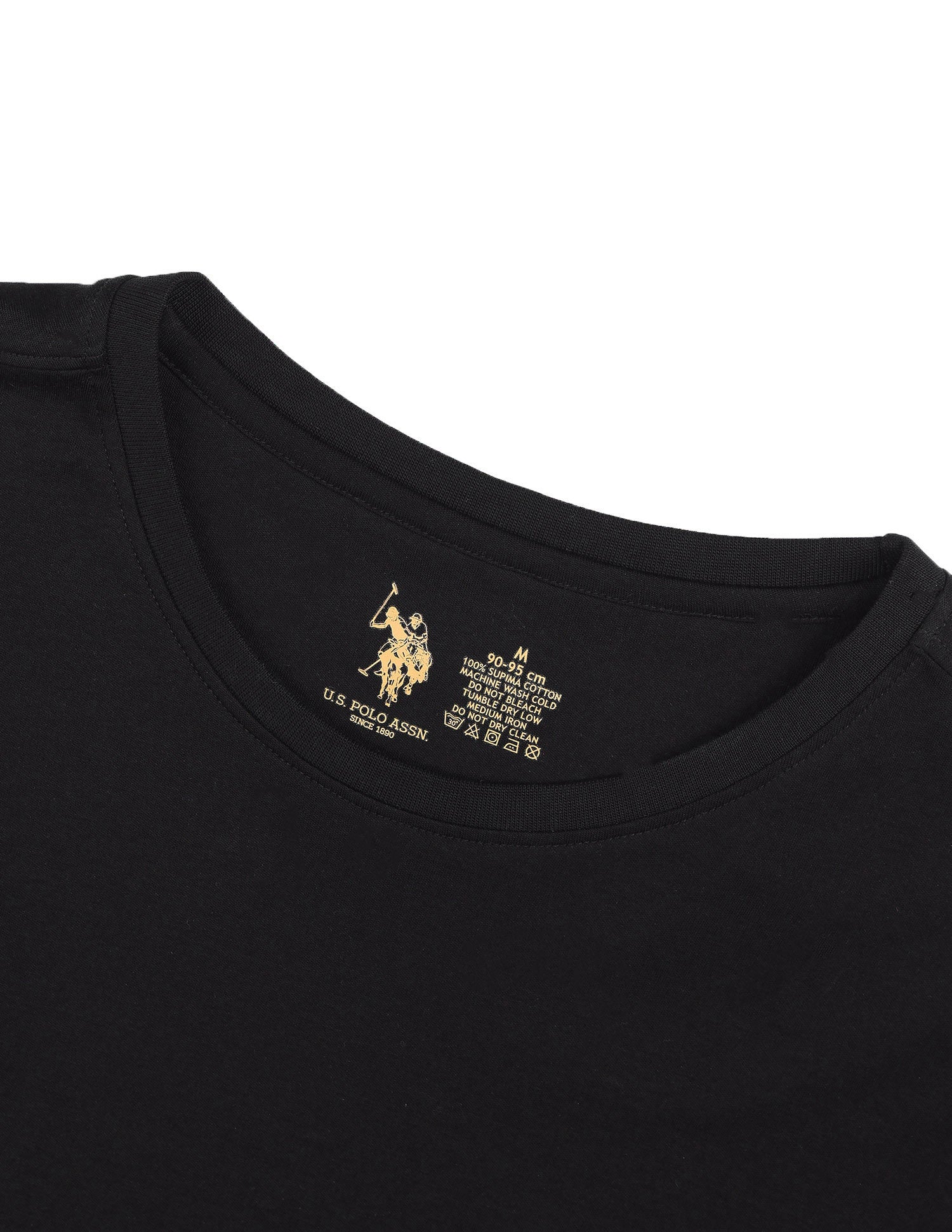 Supima Cotton Skin Safe Pe002 Lounge T-Shirt - Pack Of 1 Black - U.S. POLO ASSN. | Large