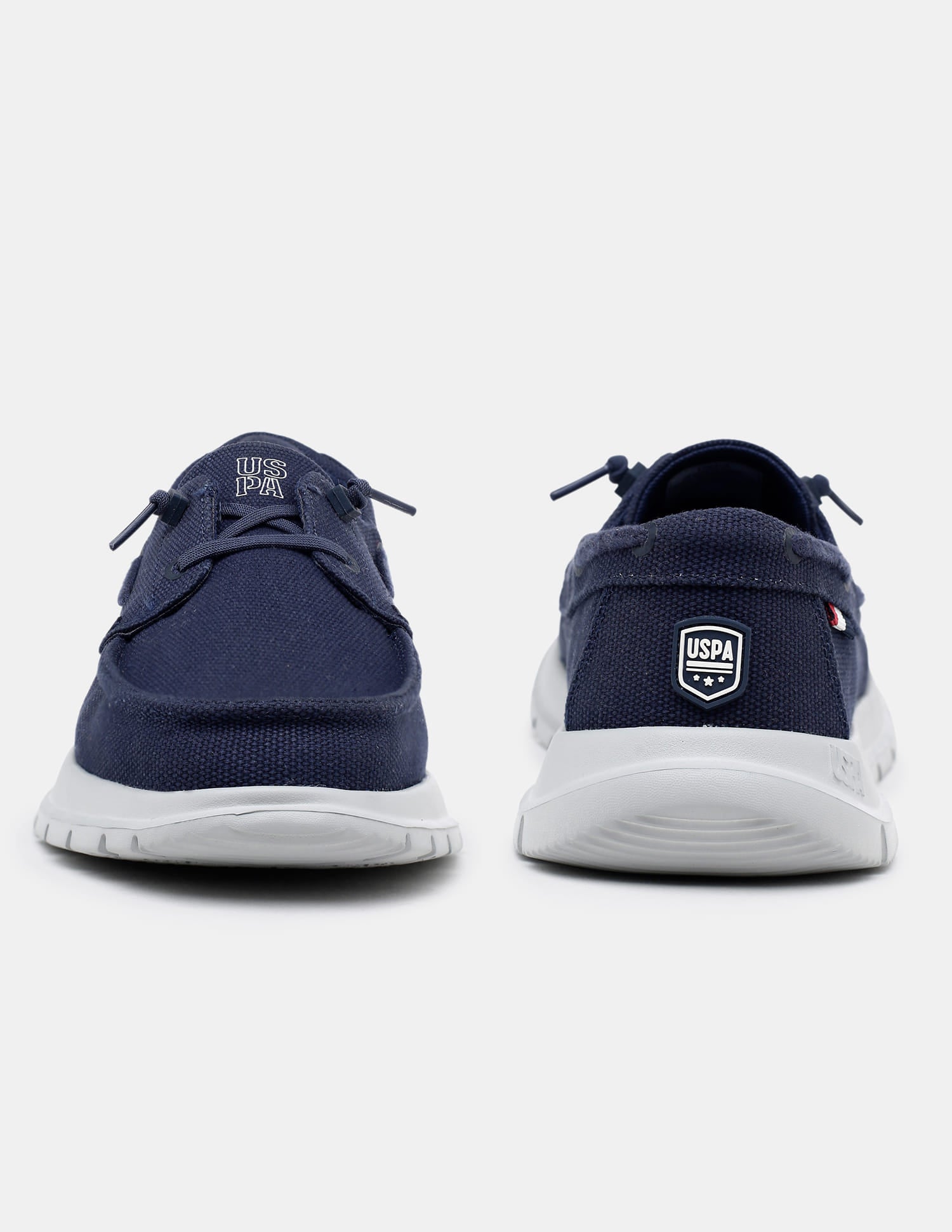 Round Toe Slip Ons Ashton Sneakers Navy - U.S. Polo Assn. India | Large