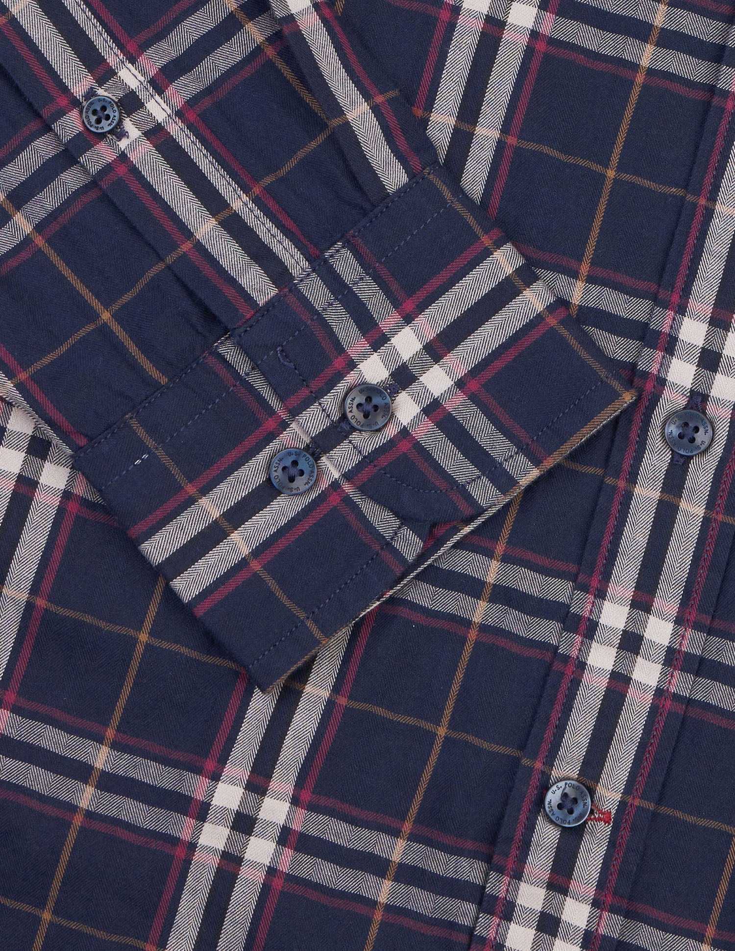 Twill Tailored Fit Shirt Navy - U.S. Polo Assn. India | Large