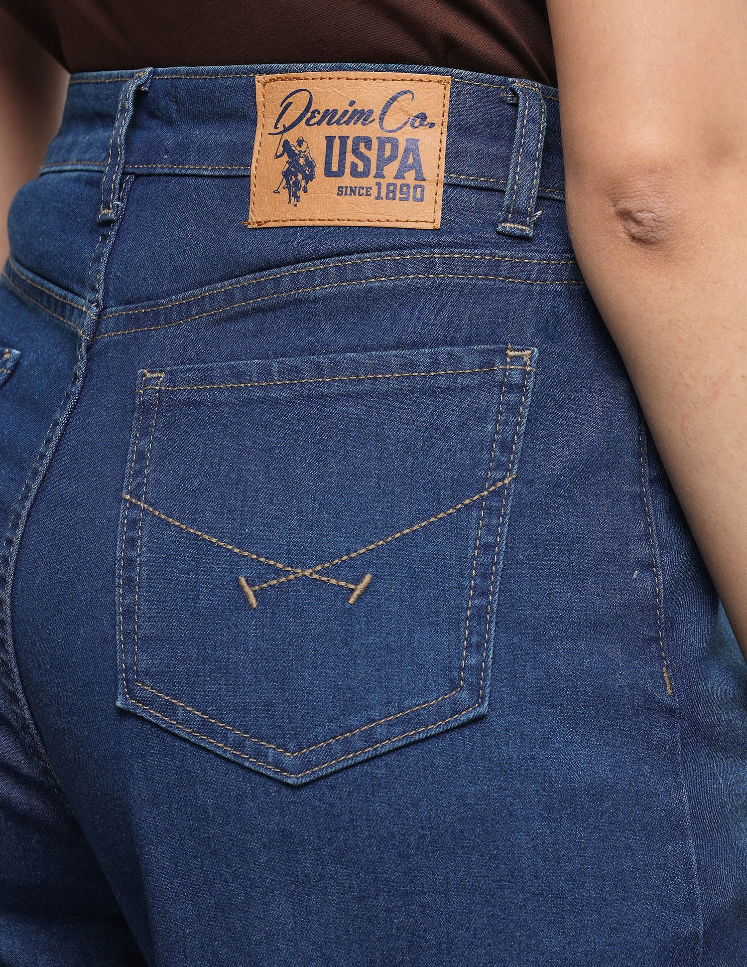 Wide Leg Fit Blue Jeans Blue - U.S. Polo Assn. India | Large