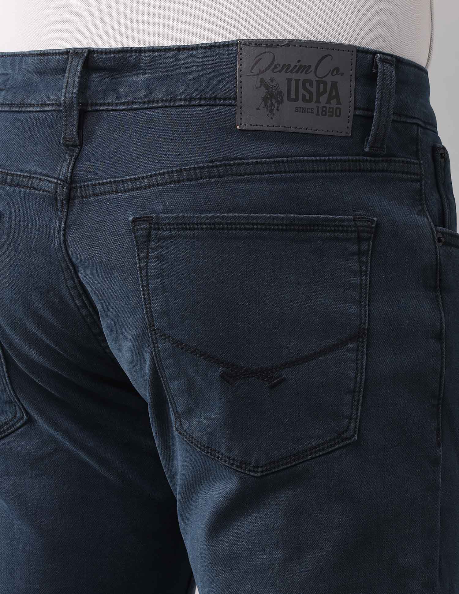 Brandon Slim Tapered Fit Ultra Soft Jeans Mid Wash - U.S. Polo Assn. India | Large