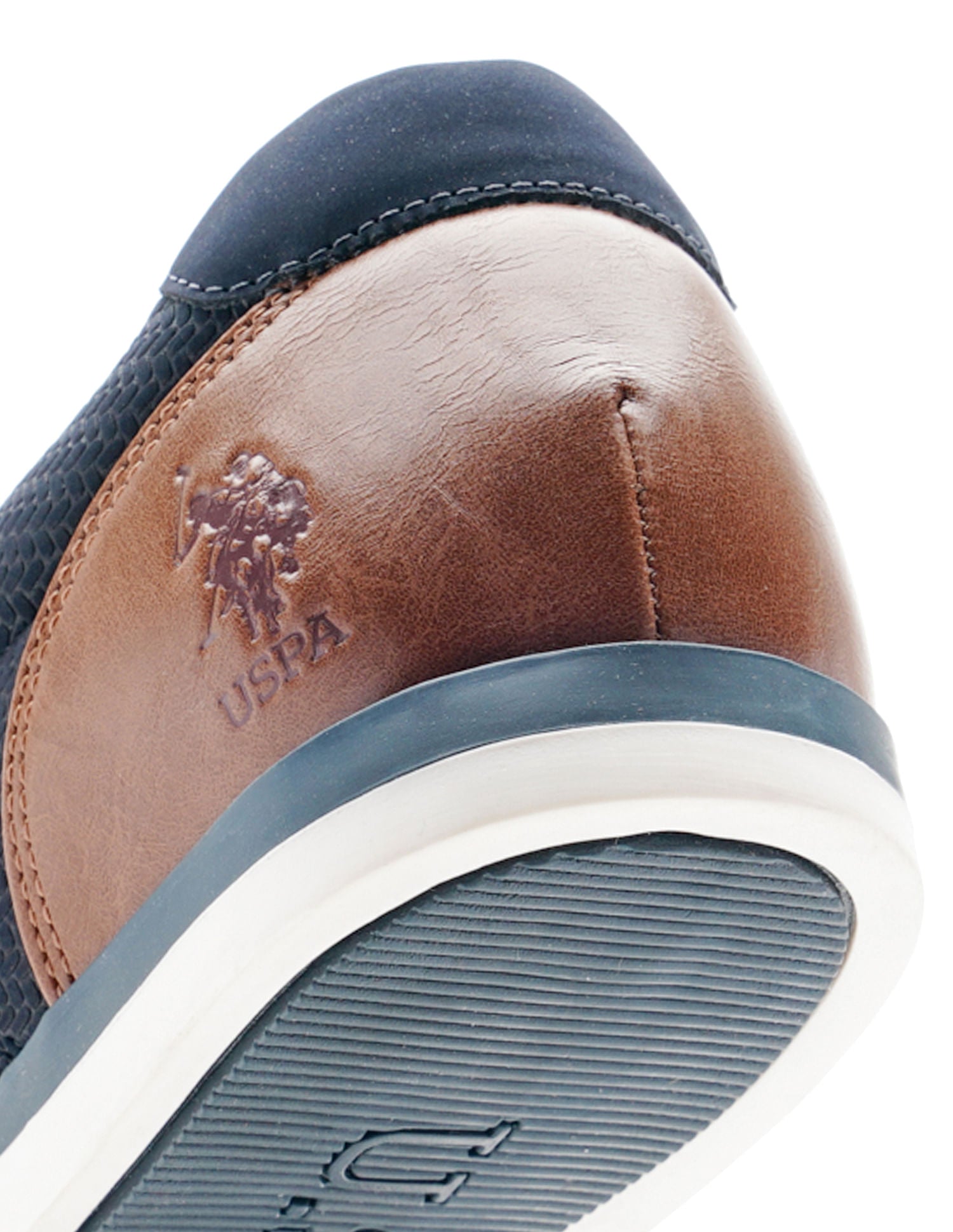 Men Lucius 3.0 Navy Work Casuals Lace Up Shoes Navy - U.S. POLO ASSN. | Large