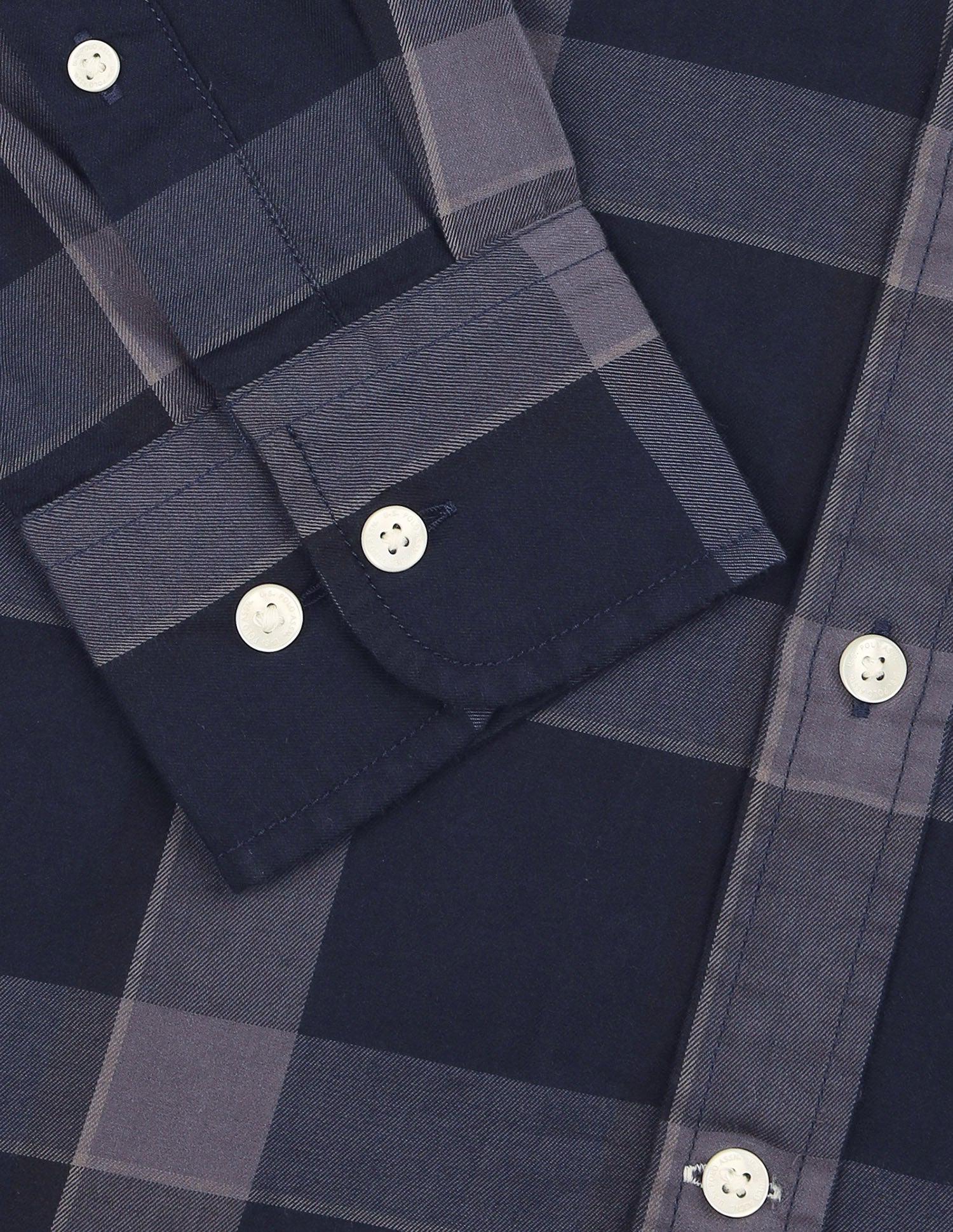 Grid Tattersall Checked Twill Shirt Dark Grey - U.S. Polo Assn. India | Large