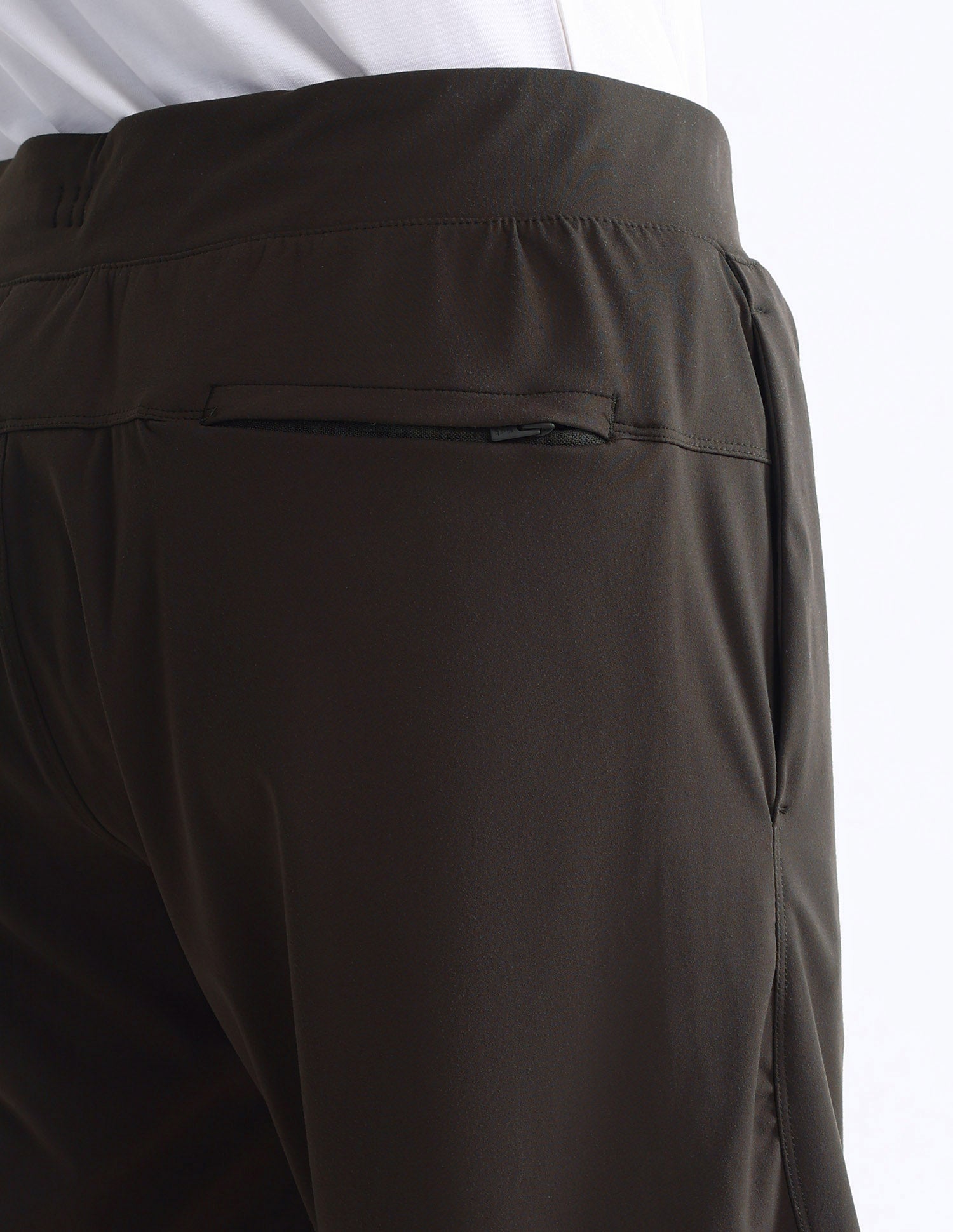 Slim Fit Solid Active Shorts Brown - U.S. Polo Assn. India | Large