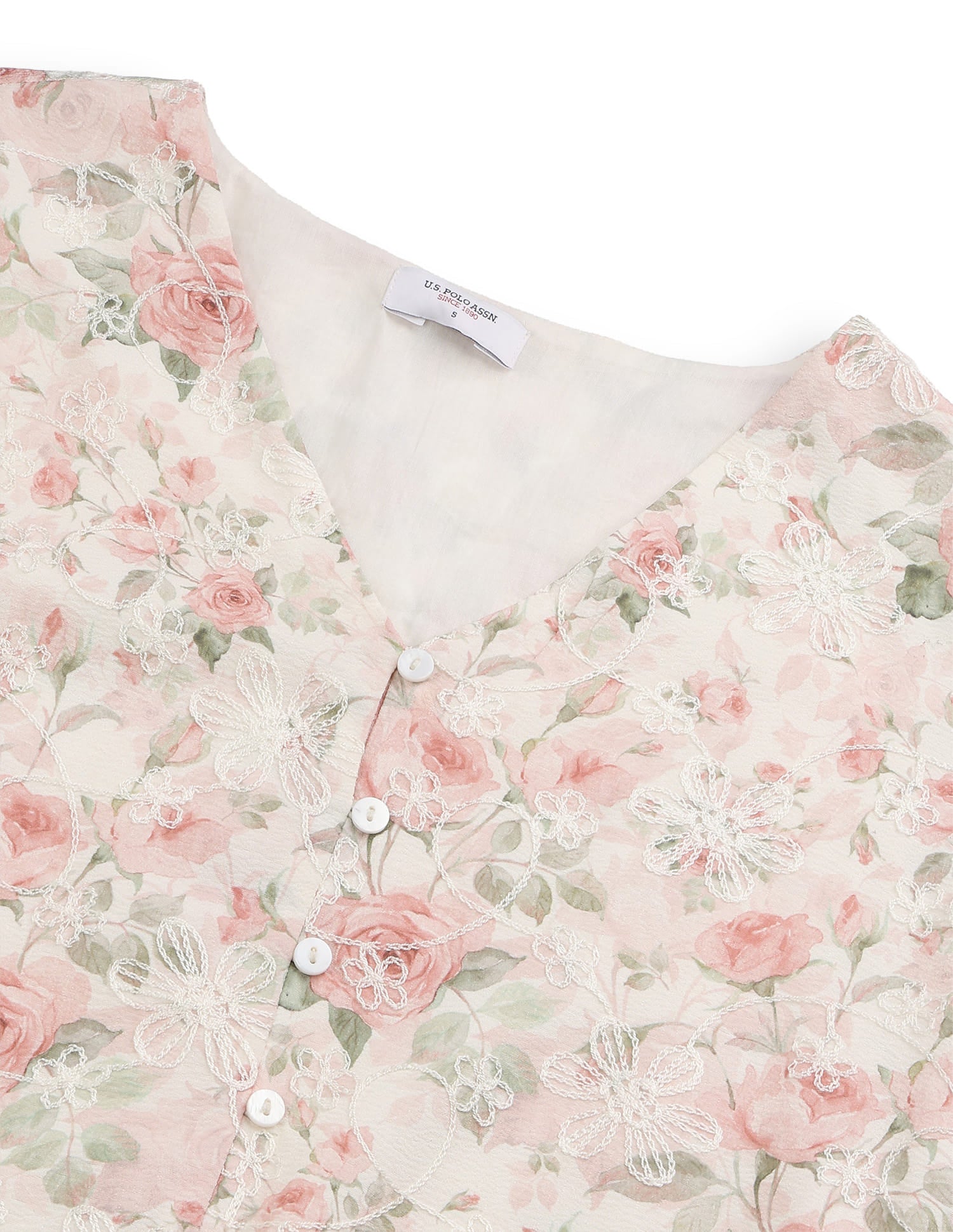 Floral Embroidered Dress Multi-colour - U.S. Polo Assn. India | Large