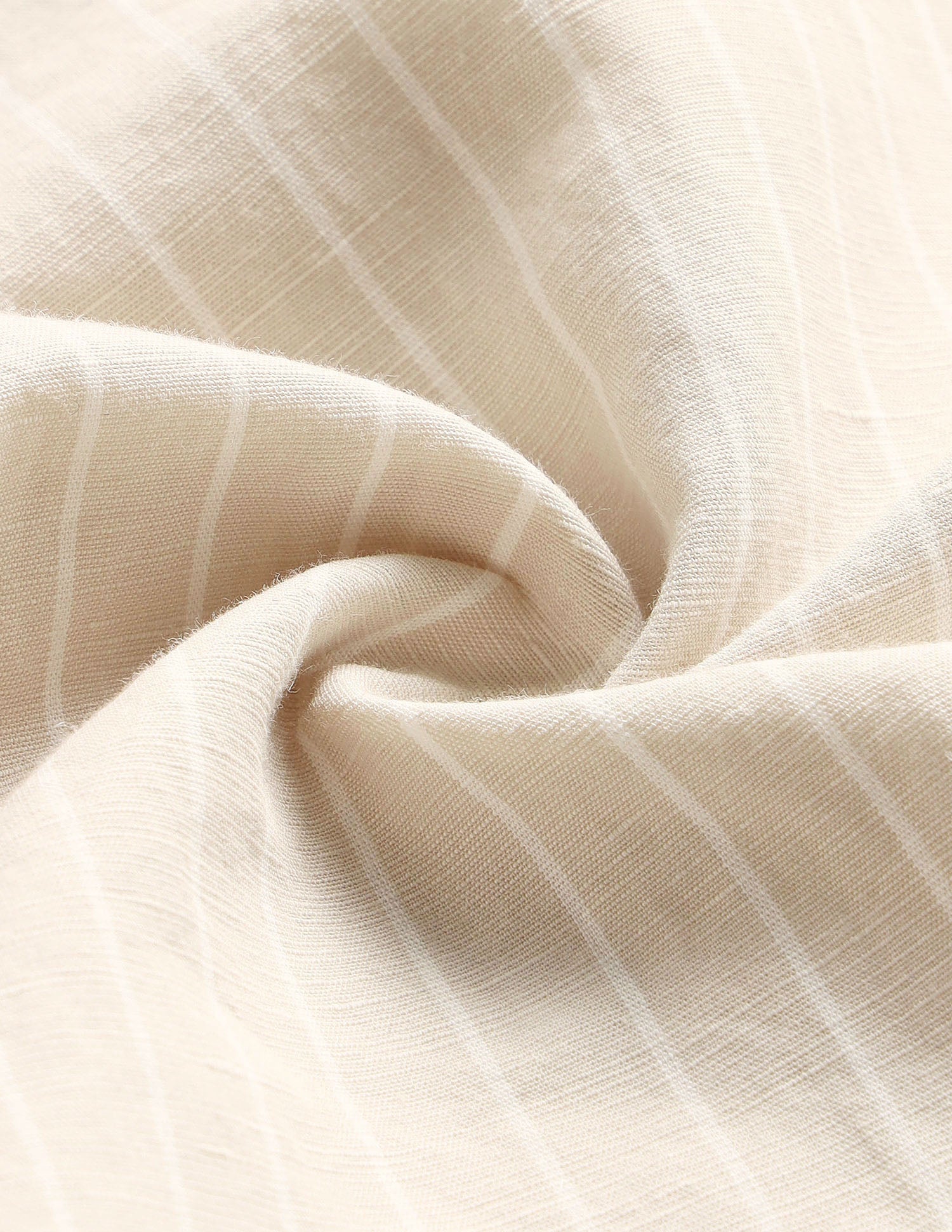 Vertical Striped Regular Fit Shirt Beige - U.S. Polo Assn. India | Large