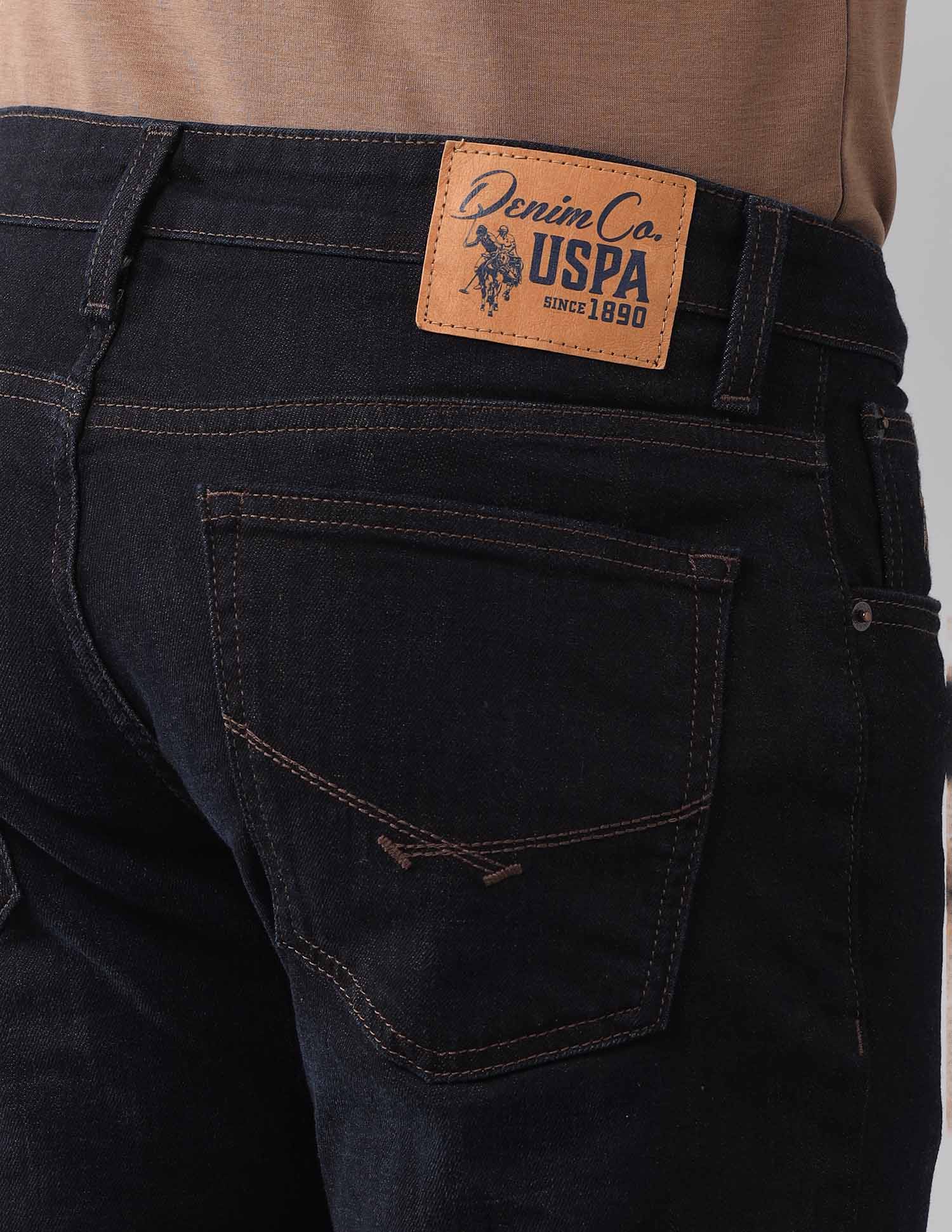 Brandon Slim Tapered Fit Vintage Jeans Dark Wash - U.S. Polo Assn. India | Large