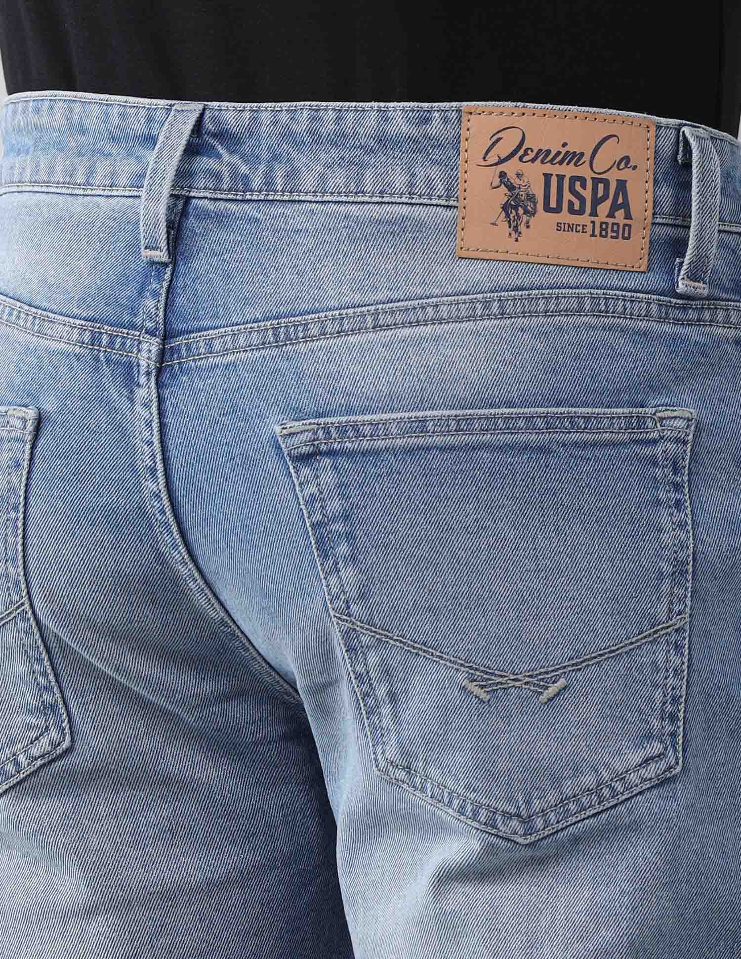 Harold Slim Straight Fit Vintage Jeans Light Blue - U.S. Polo Assn. India | Large