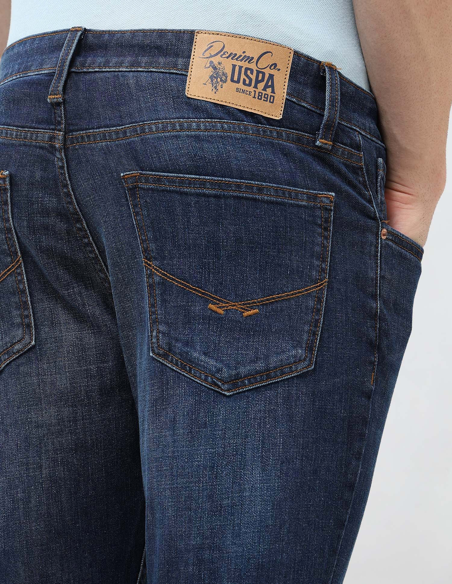 Henry Tapered Fit Mid Rise Jeans Dark Blue - U.S. POLO ASSN. | Large