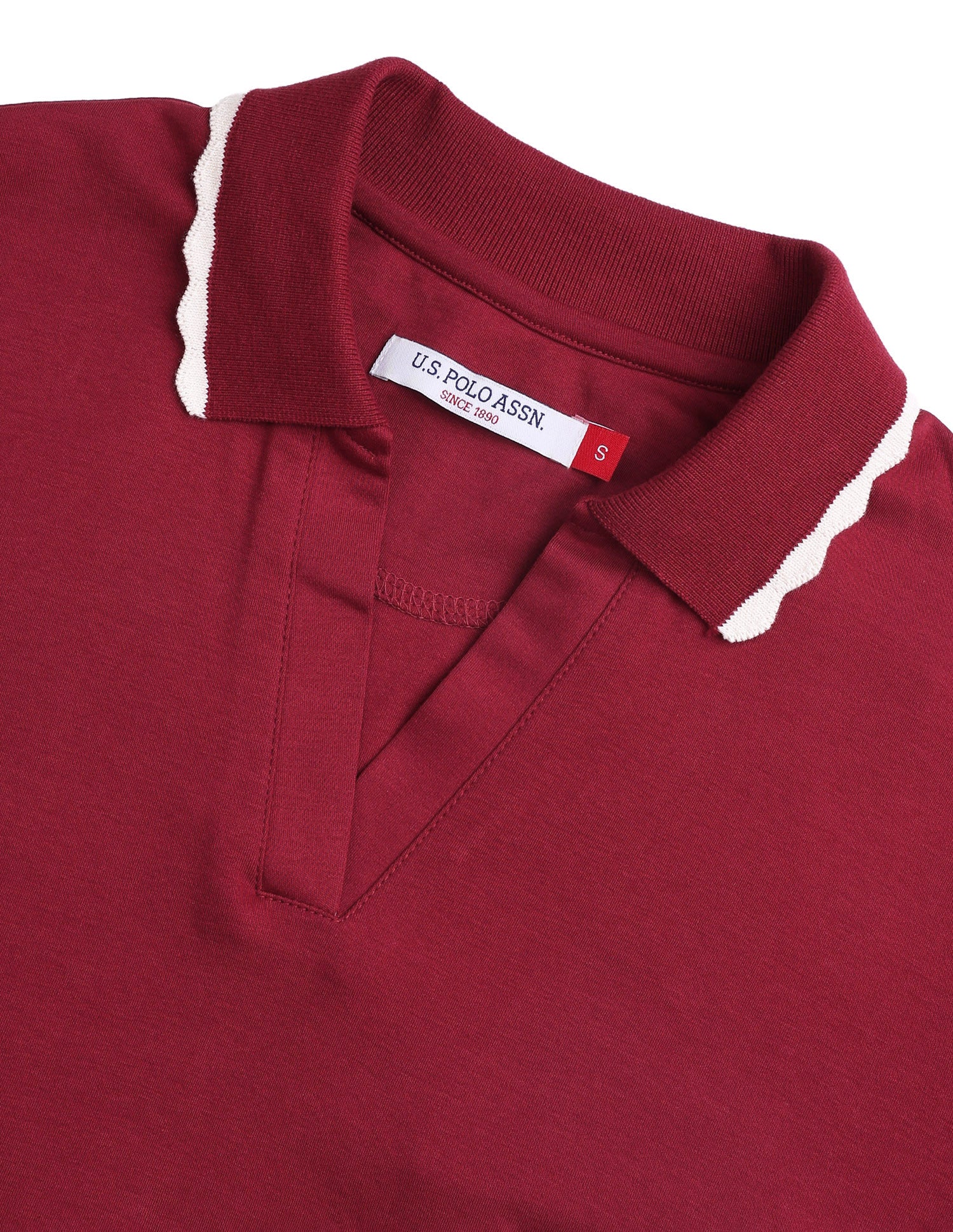 Solid Relaxed Fit Polo Shirt Maroon - U.S. Polo Assn. India | Large