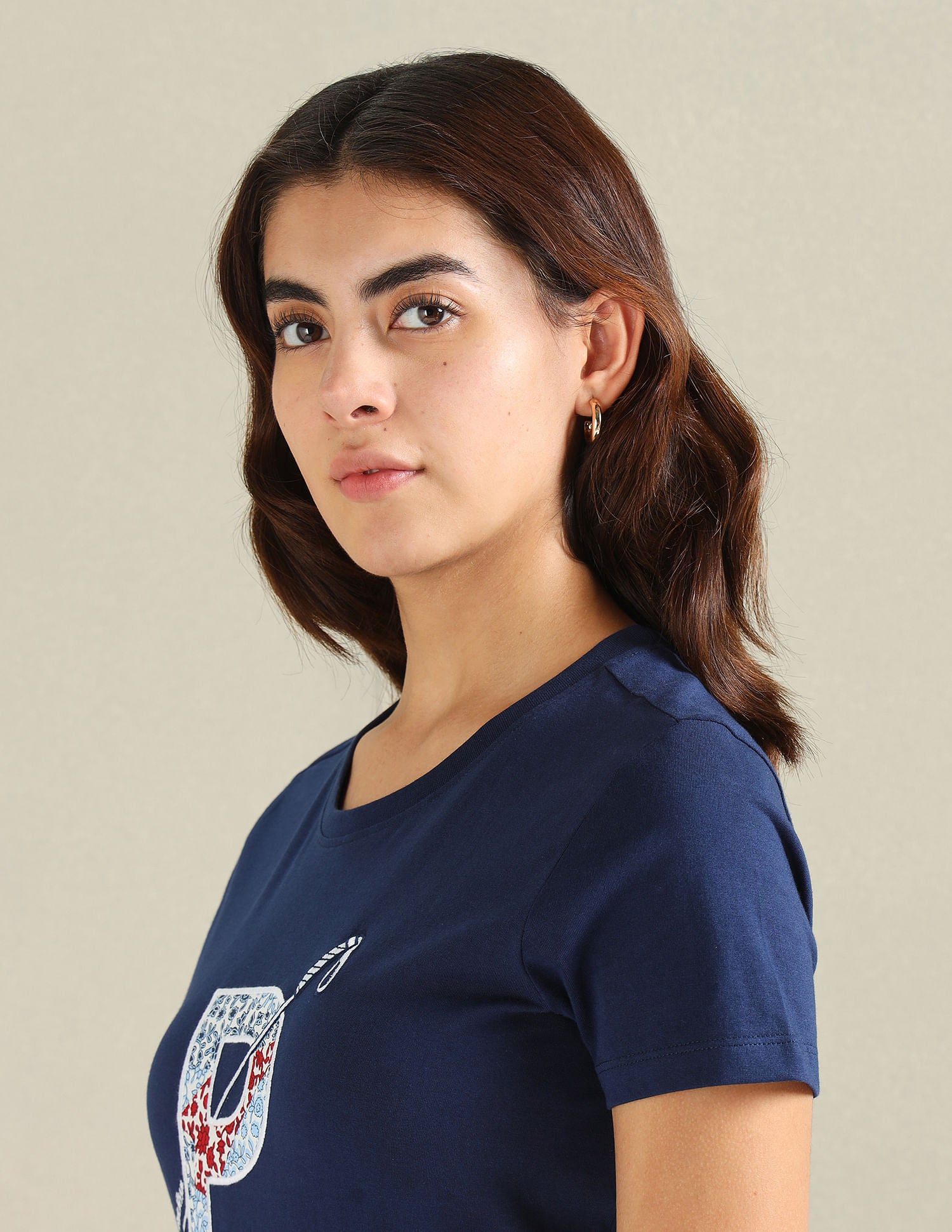 Patchwork Logo Jersey T-Shirt Navy - U.S. POLO ASSN. | Large